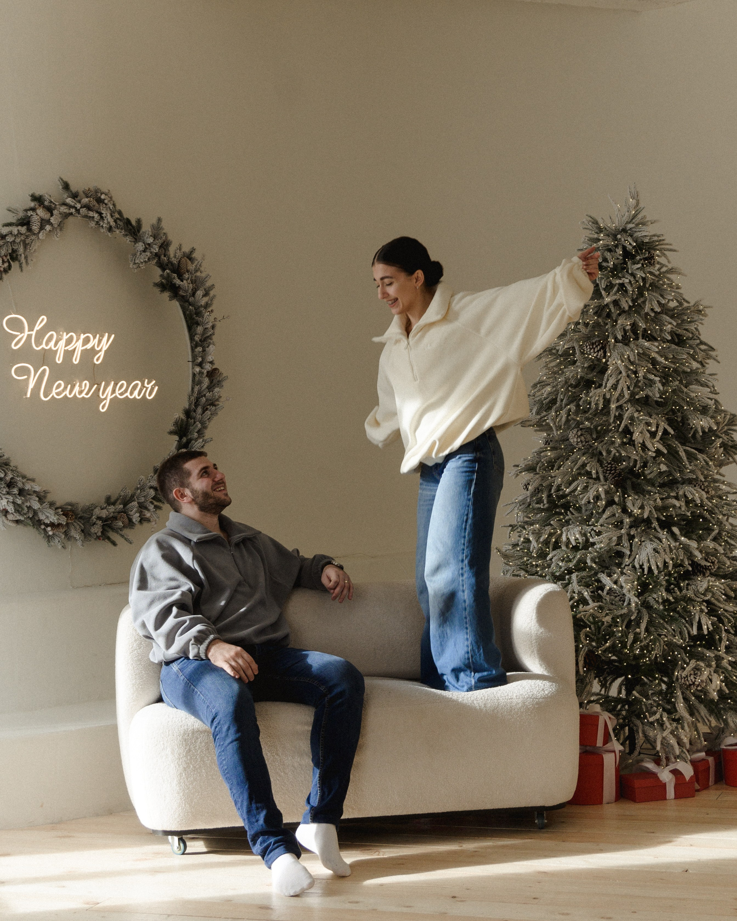 Лав стори новогодняя в студии Modo