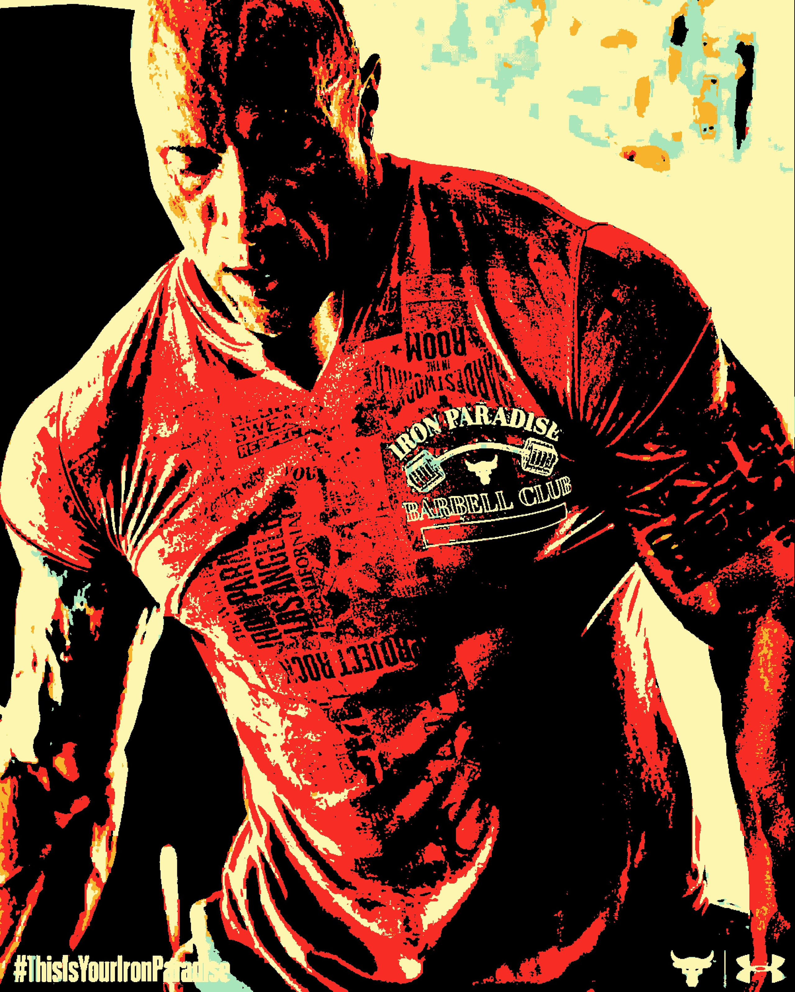 Дуэйн Джонсон (Dwayne Johnson). Визуальный арт пиксельный художник Василь Пиксель