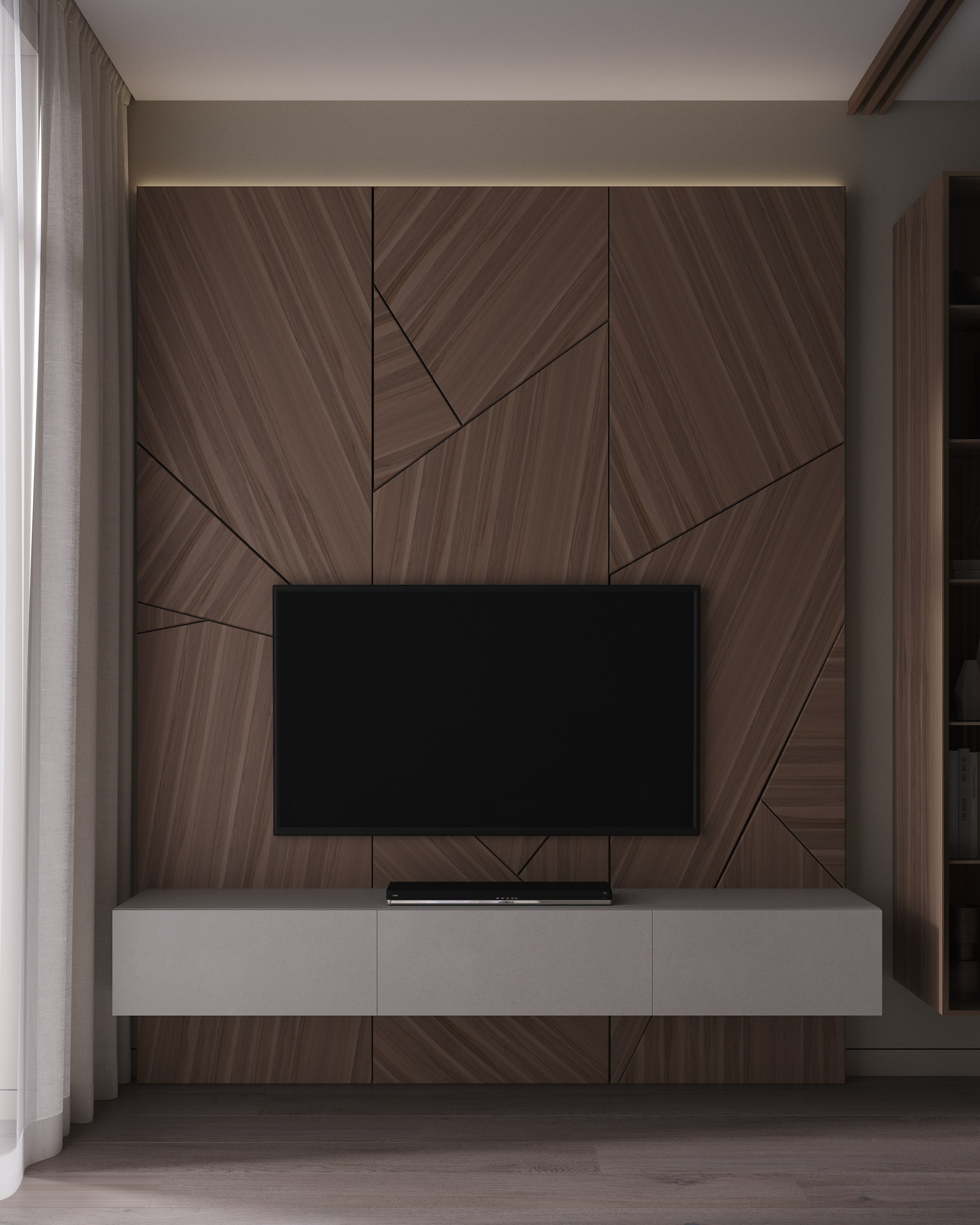 30 m² КУХНЯ-ГОСТИНАЯ. 3d визуализатор