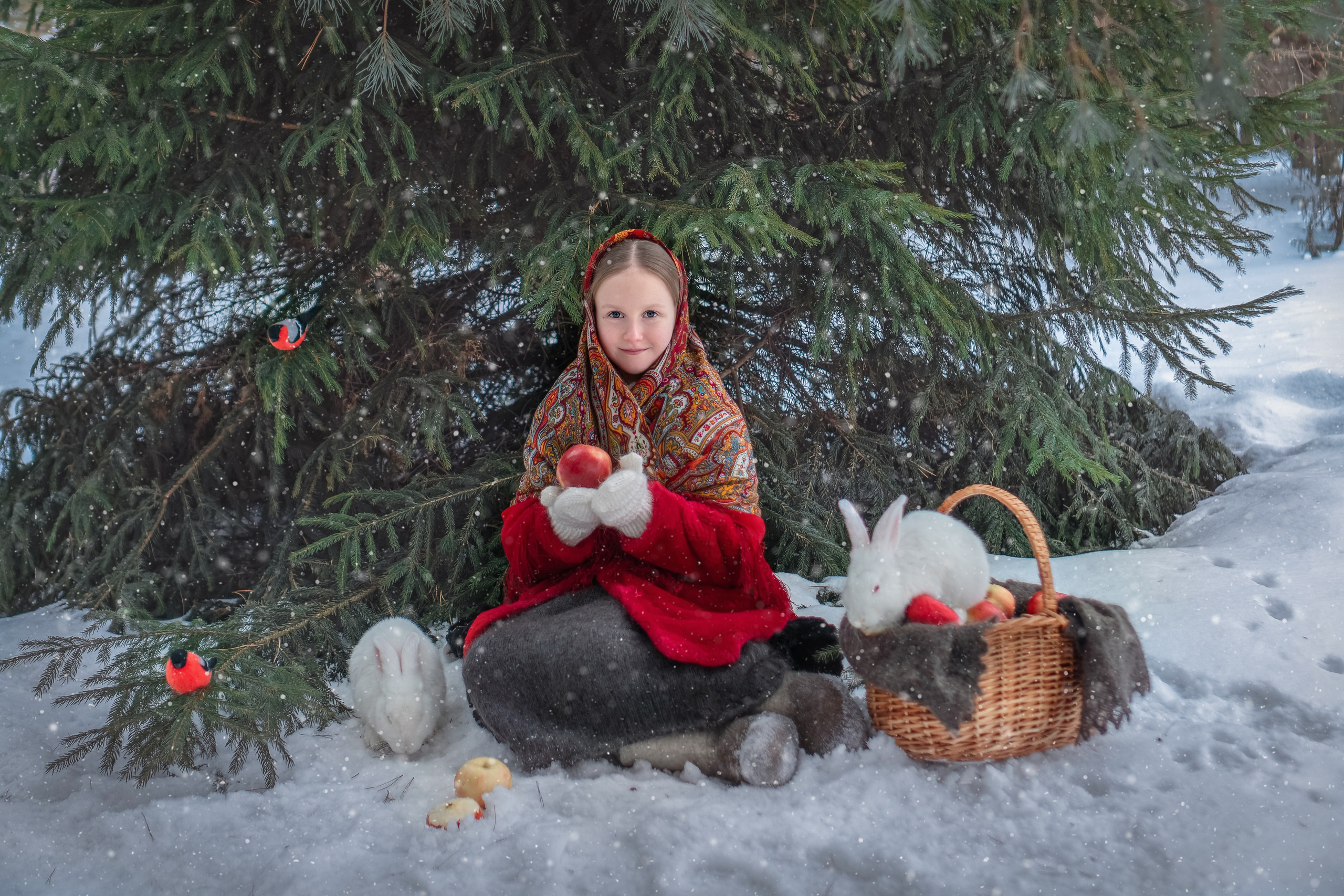 Фотосессия с кроликами в Москве от фотографа Елены Жмельковой