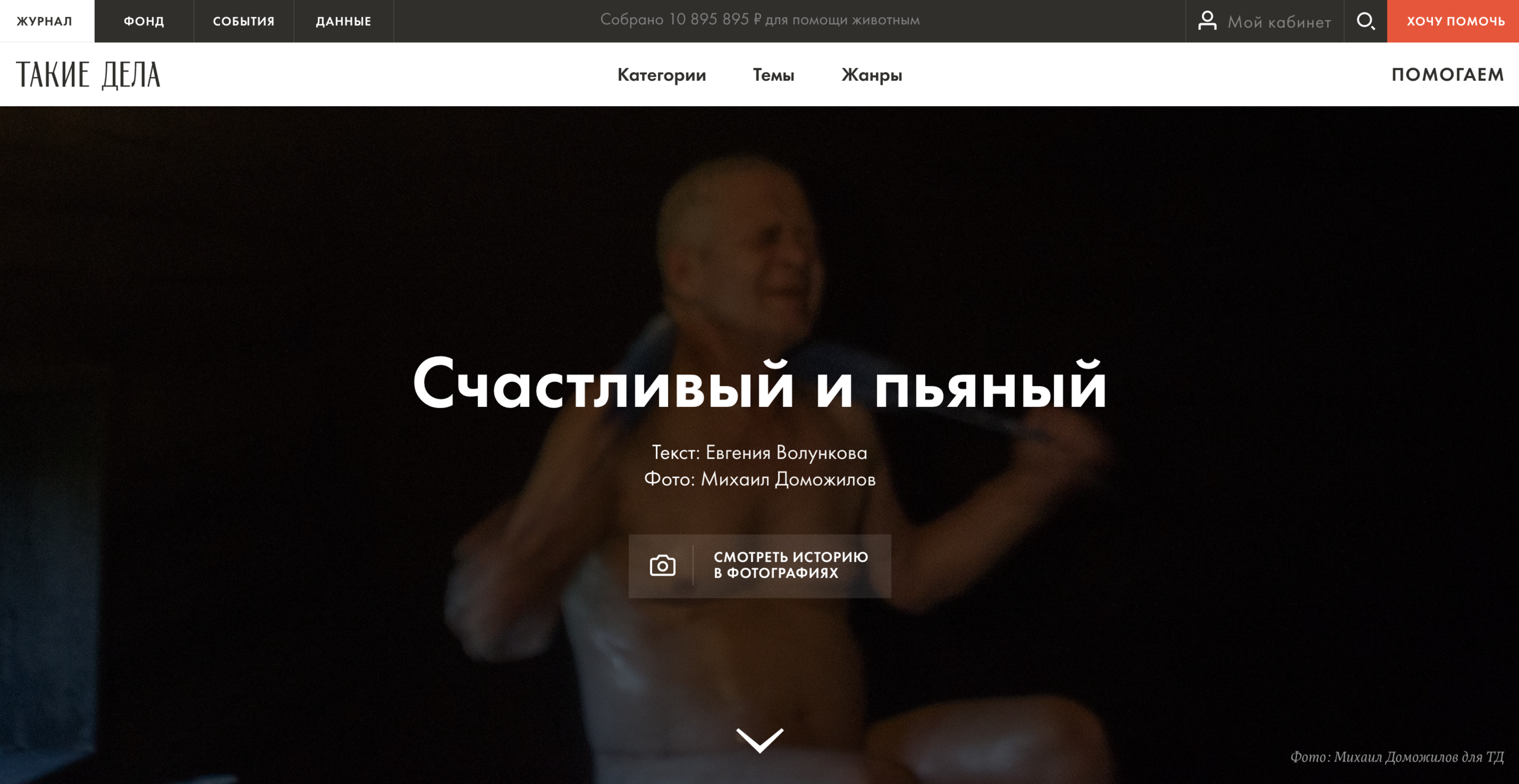 Tearsheets. Misha Domozhilov photographer