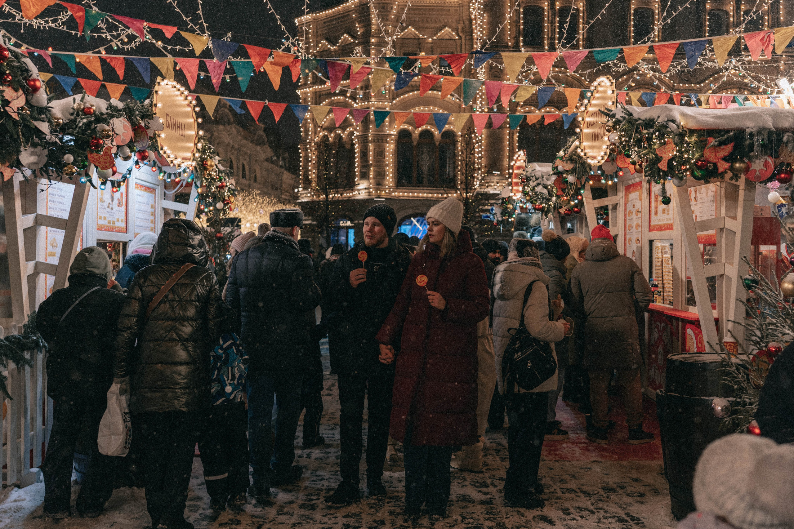 В снежном потоке. Семейный и свадебный фотограф