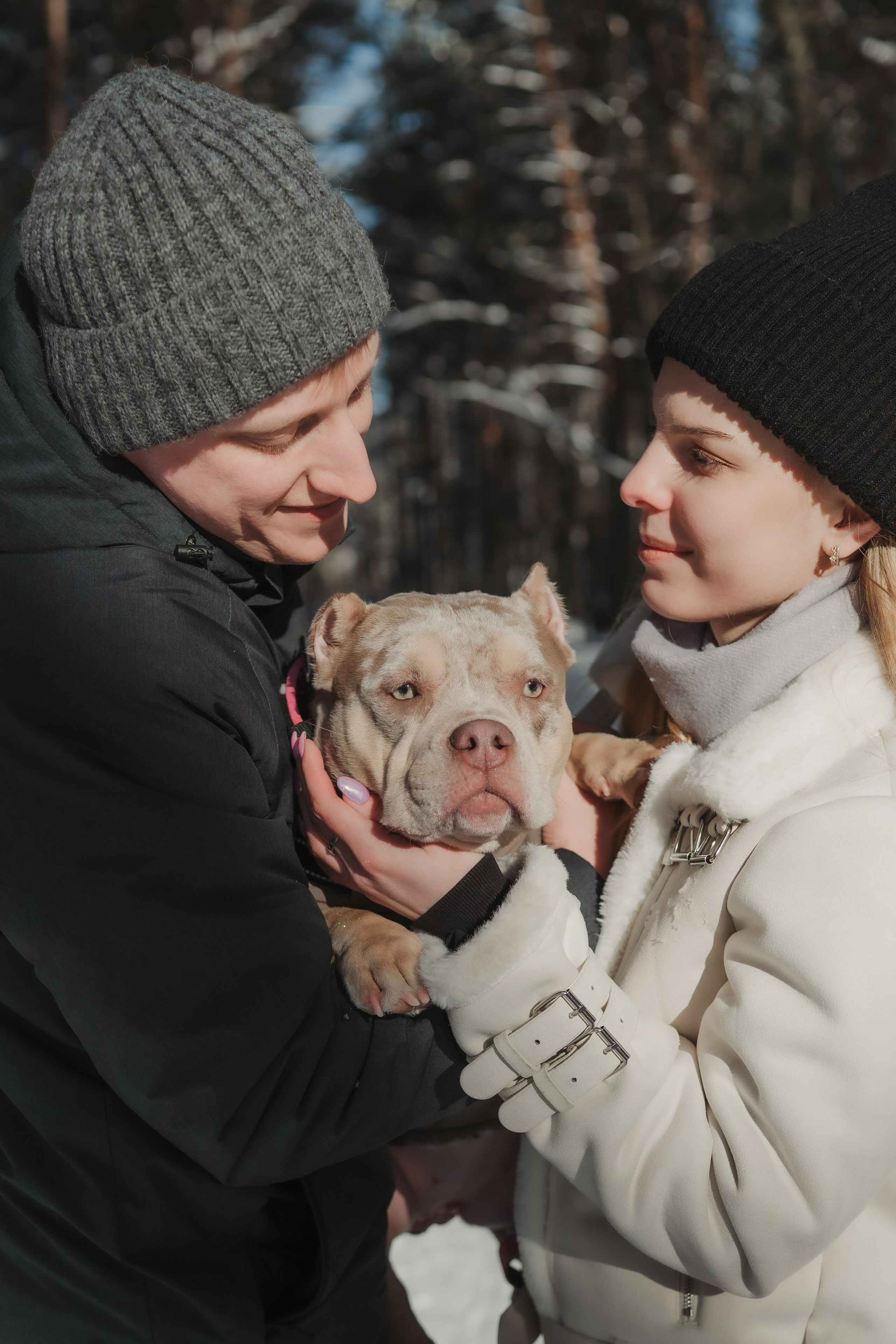 Зимняя LOVE STORY Вики, Артёма и Булочки. Семейный Фотограф в Москве Ирина Хохлова