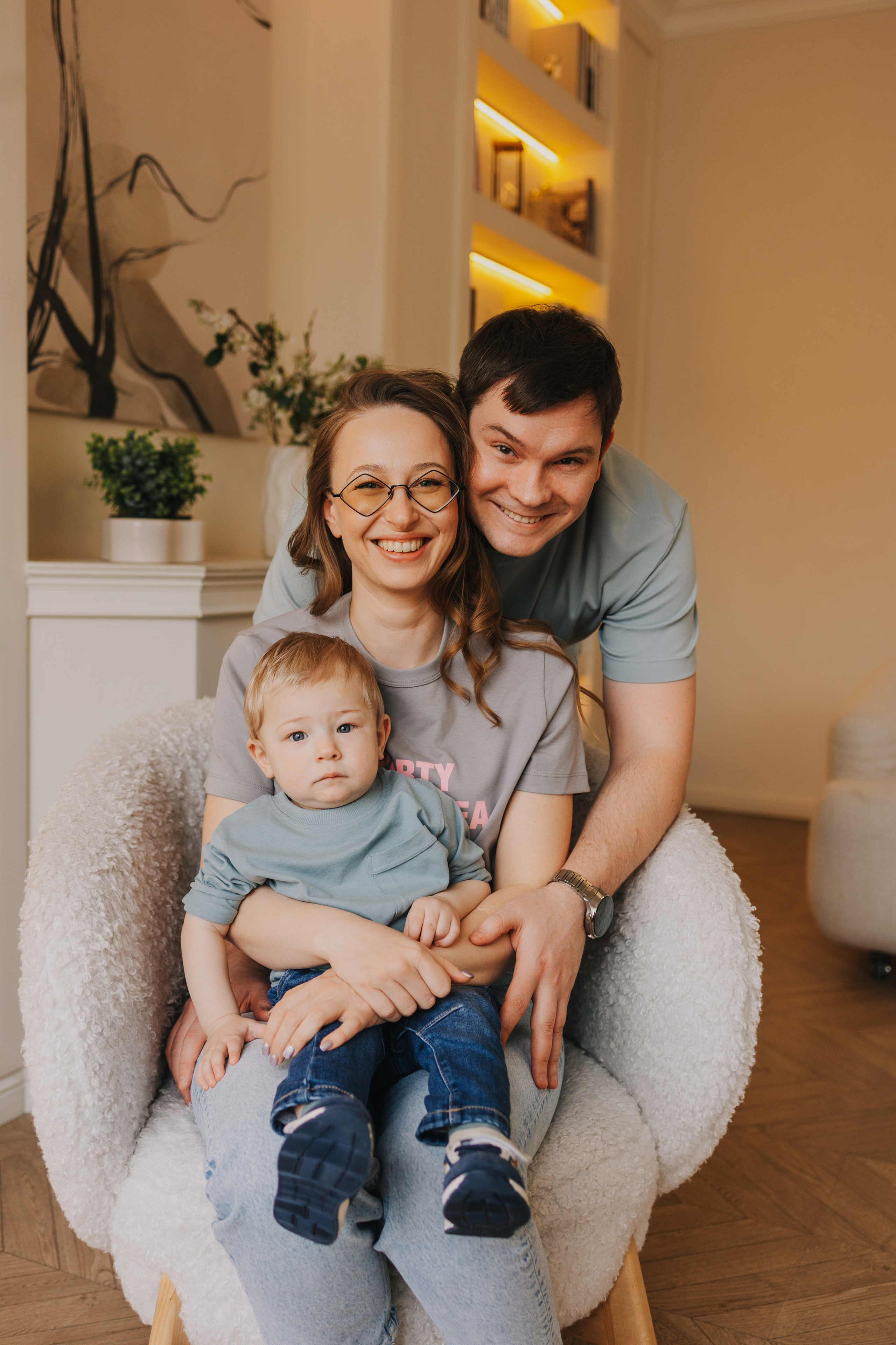 Большая семья. Домашняя фотосессия