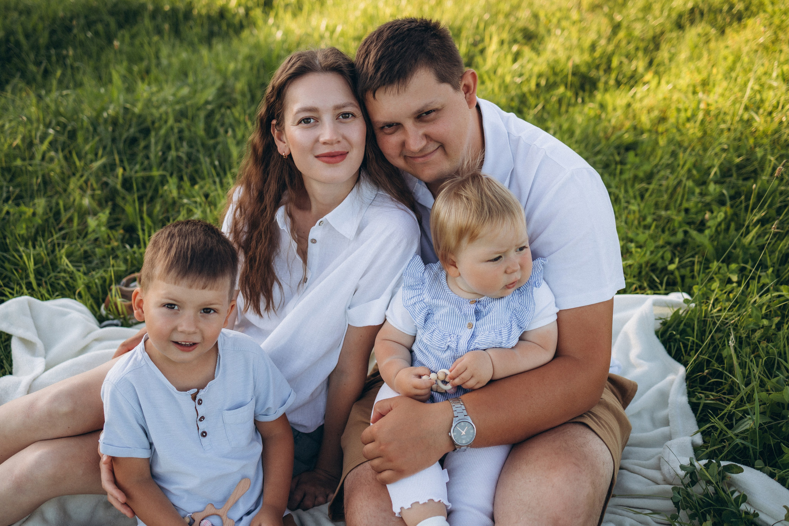 Ксюша, Вадим, Кирюша и Маша. Фотограф Елена Рябцева