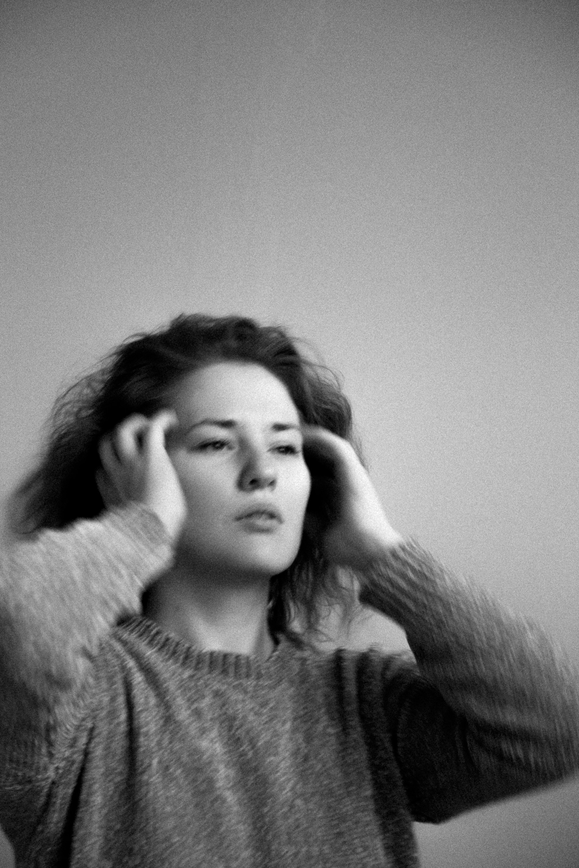 Аня чб. Фотограф Анастасия Малеева