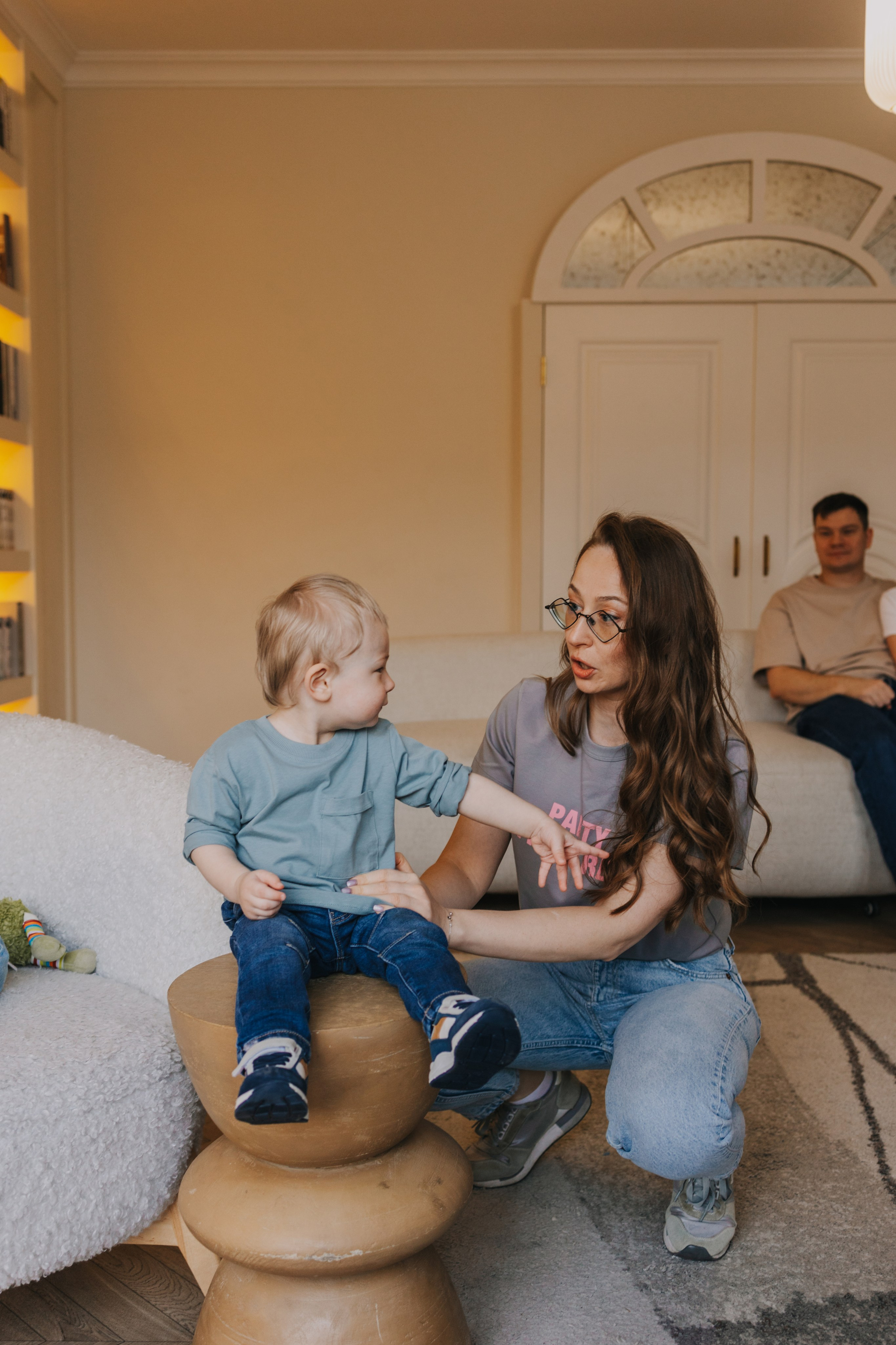 Большая семья. Домашняя фотосессия