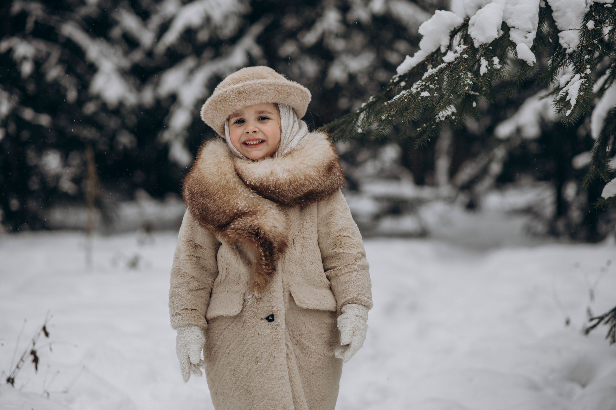 Зимняя фотосессия с Альпаками. Свадебный фотограф в Дмитрове
