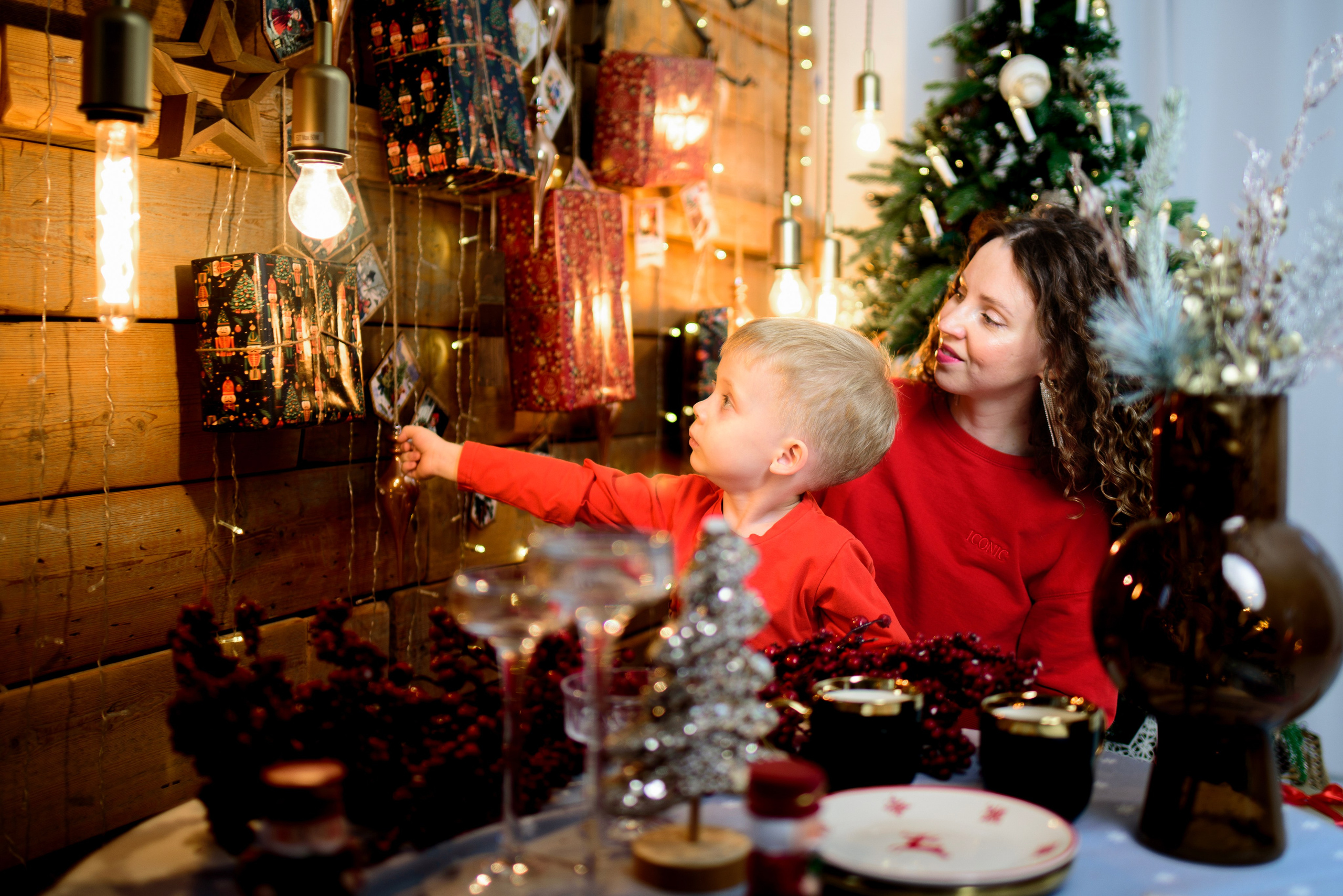 Новогодняя фотосессия Тани и Сережа (младшего). Фотограф