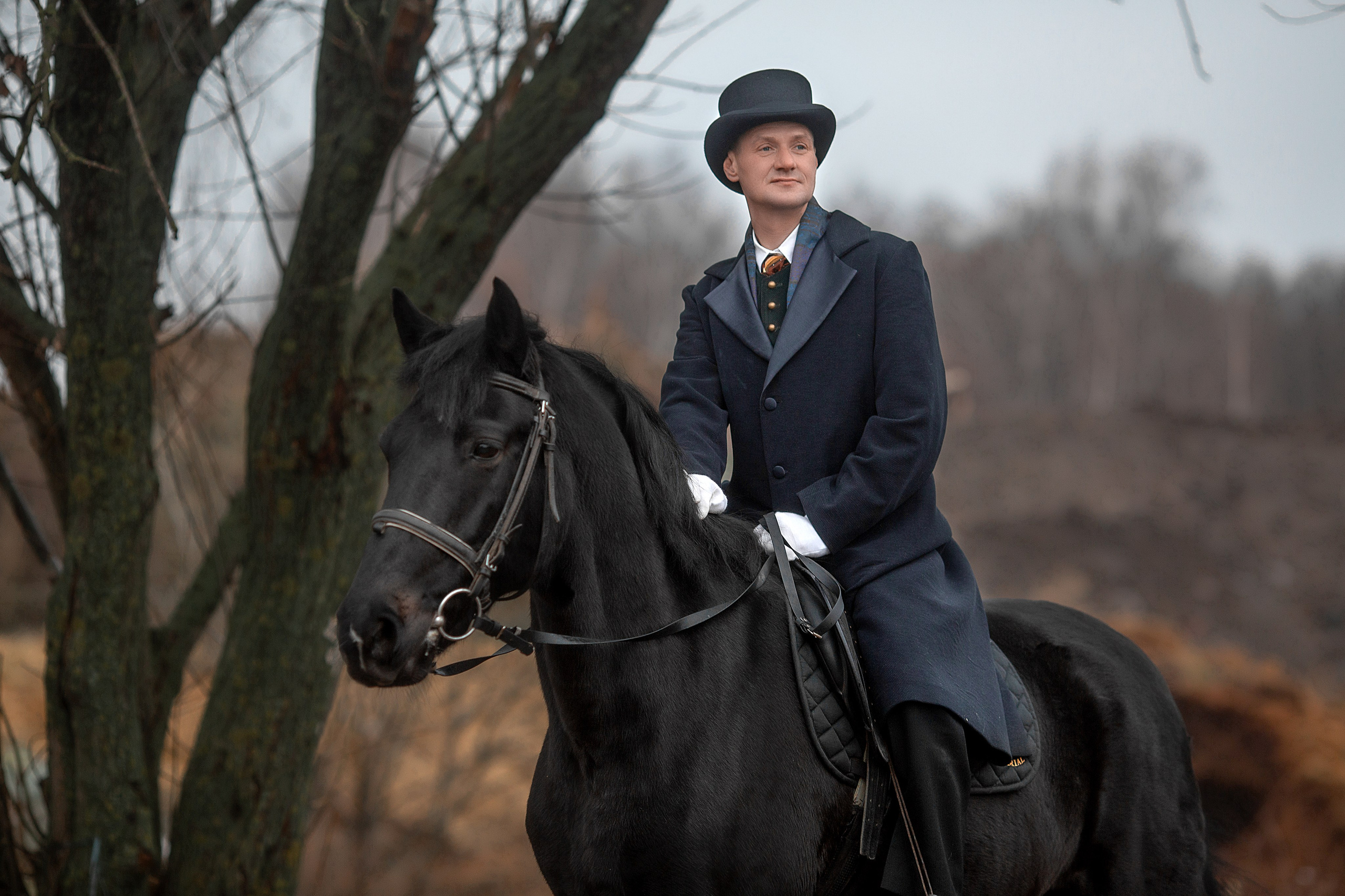 Оксана и Михаил. Фотосессия с лошадьми в Нижнем Новгороде