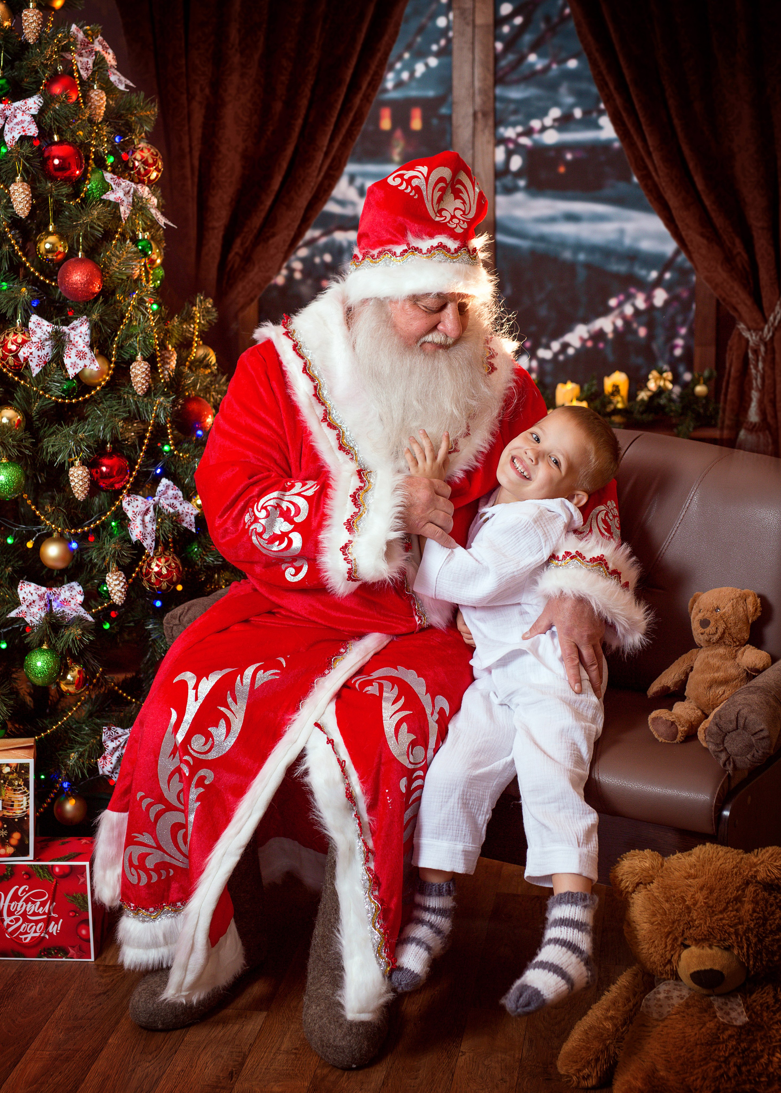 Фотосессия с Дедом Морозом 2022 год. Фотограф в детский сад Елена Колчева Новокузнецк