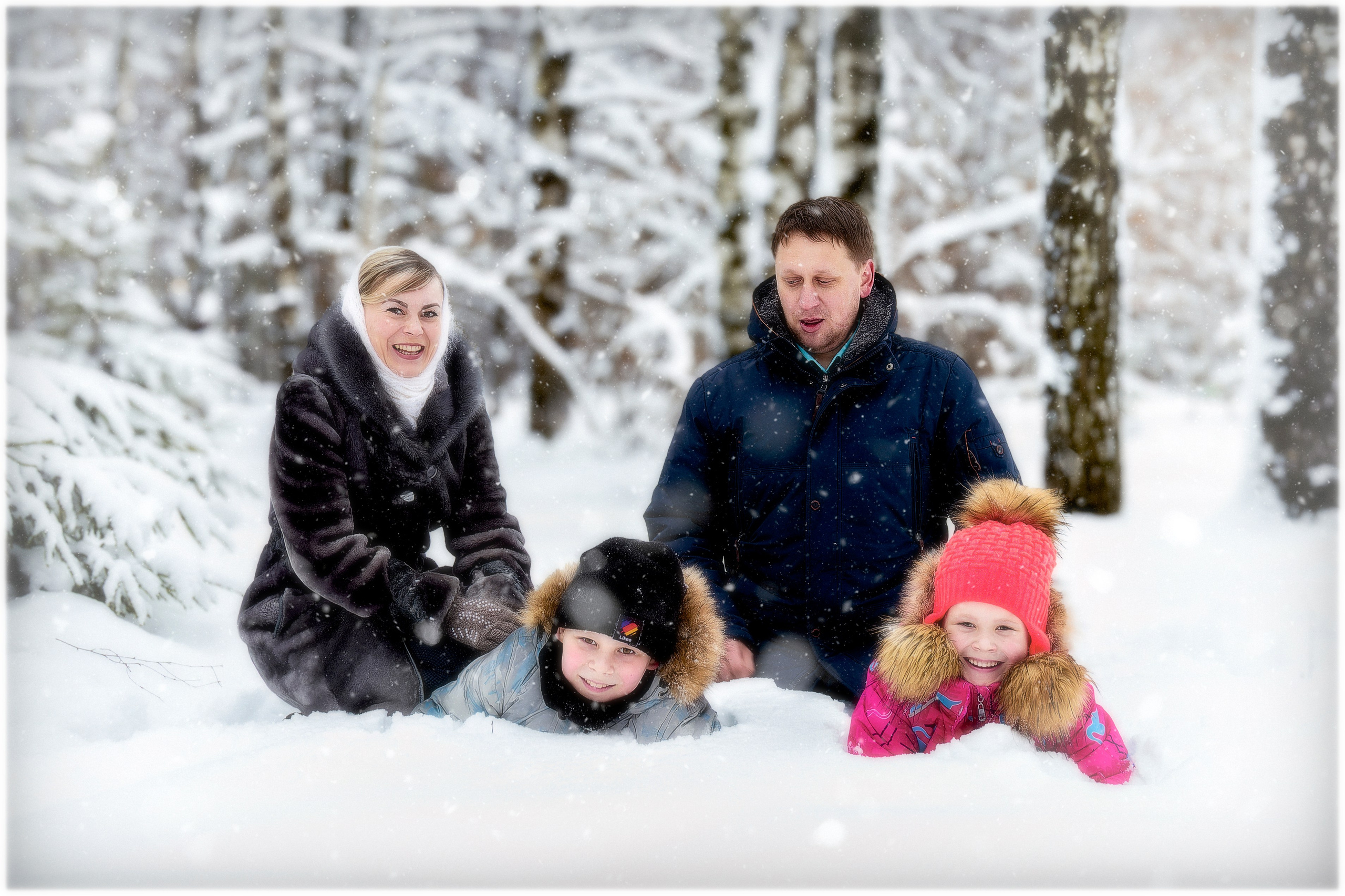Александра и Андрей с детьми. Лев Постнов.Фотограф. Нижний Новгород