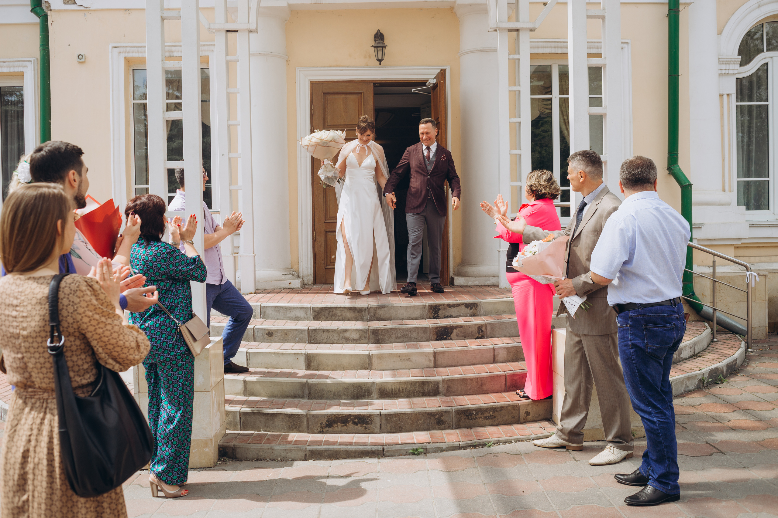 Свадебный день Владимира и Екатерины. Регистрация и прогулка. Фотография и видеосъемка в Воронеже