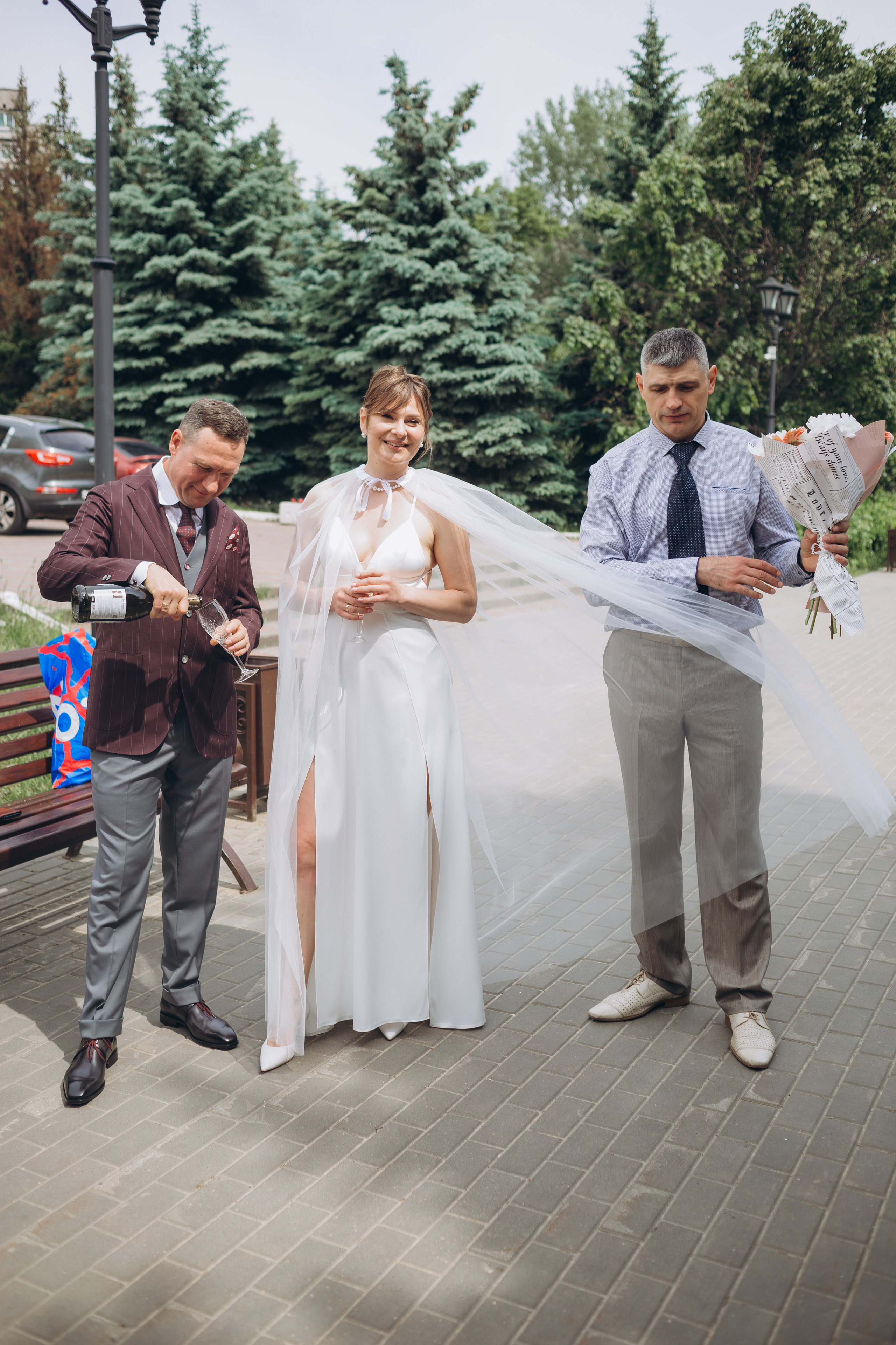 Свадебный день Владимира и Екатерины. Регистрация и прогулка. Фотография и видеосъемка в Воронеже