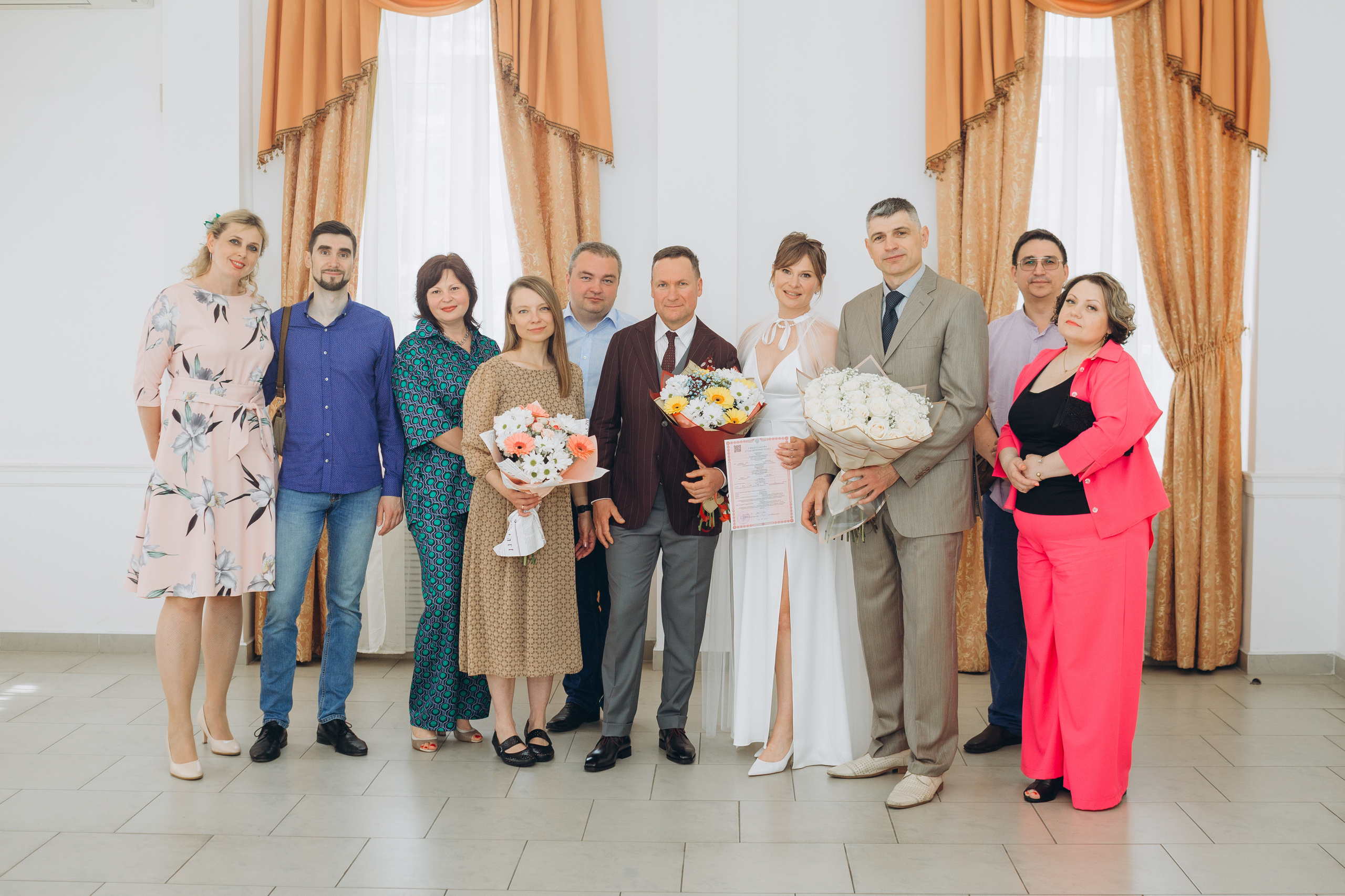 Свадебный день Владимира и Екатерины. Регистрация и прогулка. Фотография и видеосъемка в Воронеже