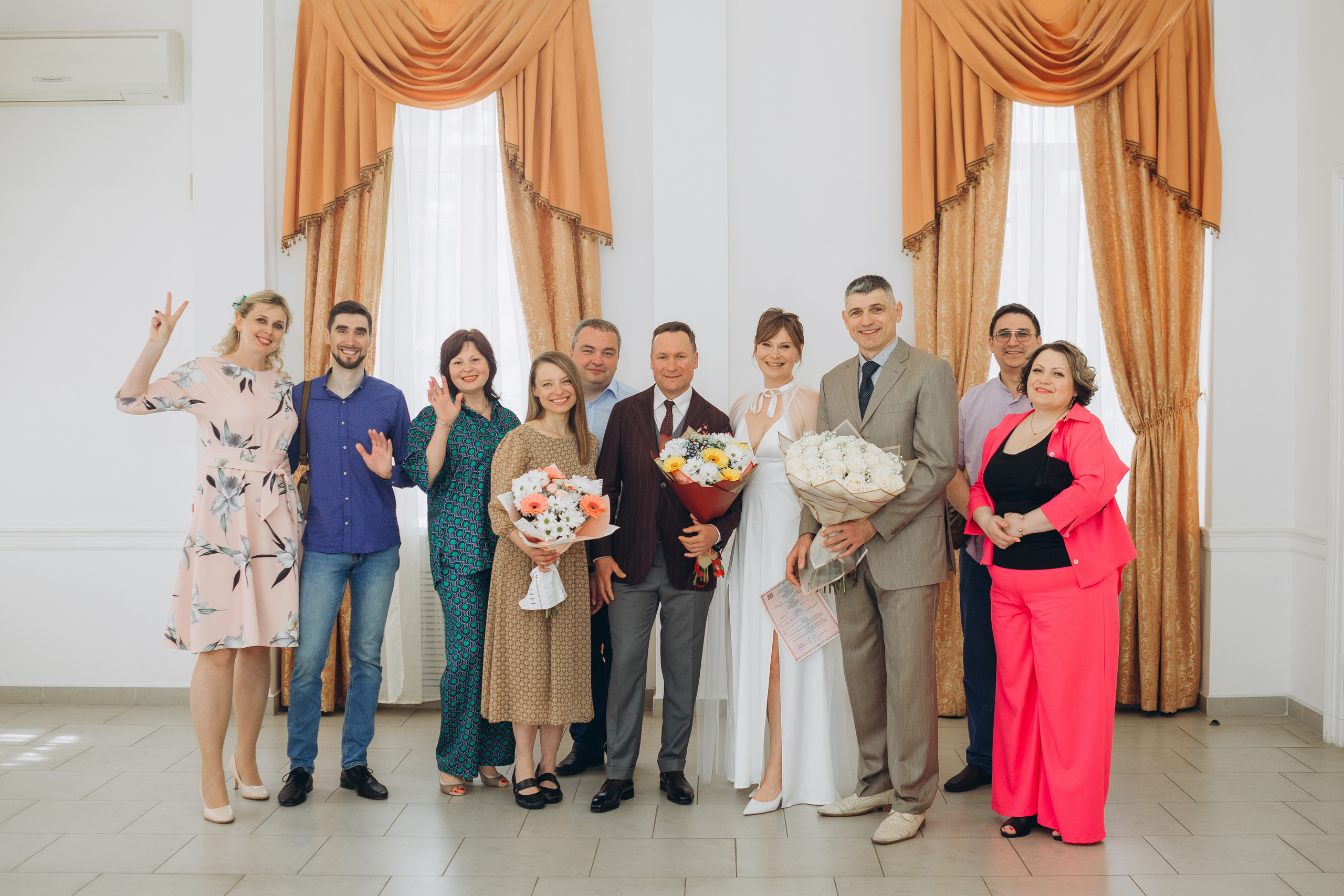 Свадебный день Владимира и Екатерины. Регистрация и прогулка. Фотография и видеосъемка в Воронеже