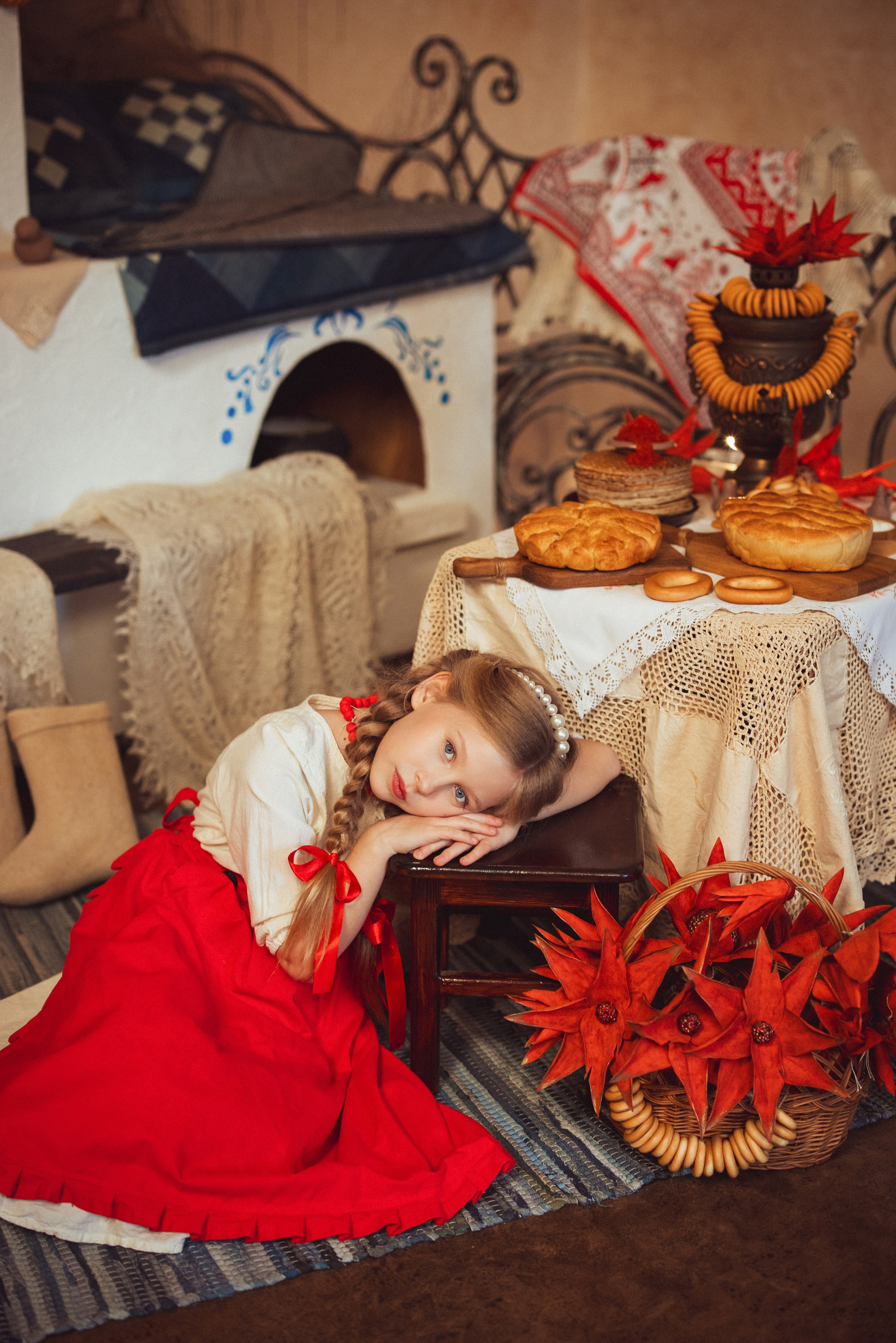 Фотосессия в русском стиле. Фотопроект"Масленица» в фотостудии Эль, город Краснодар. Семейный и детский фотограф в Краснодаре Анна Трашкова