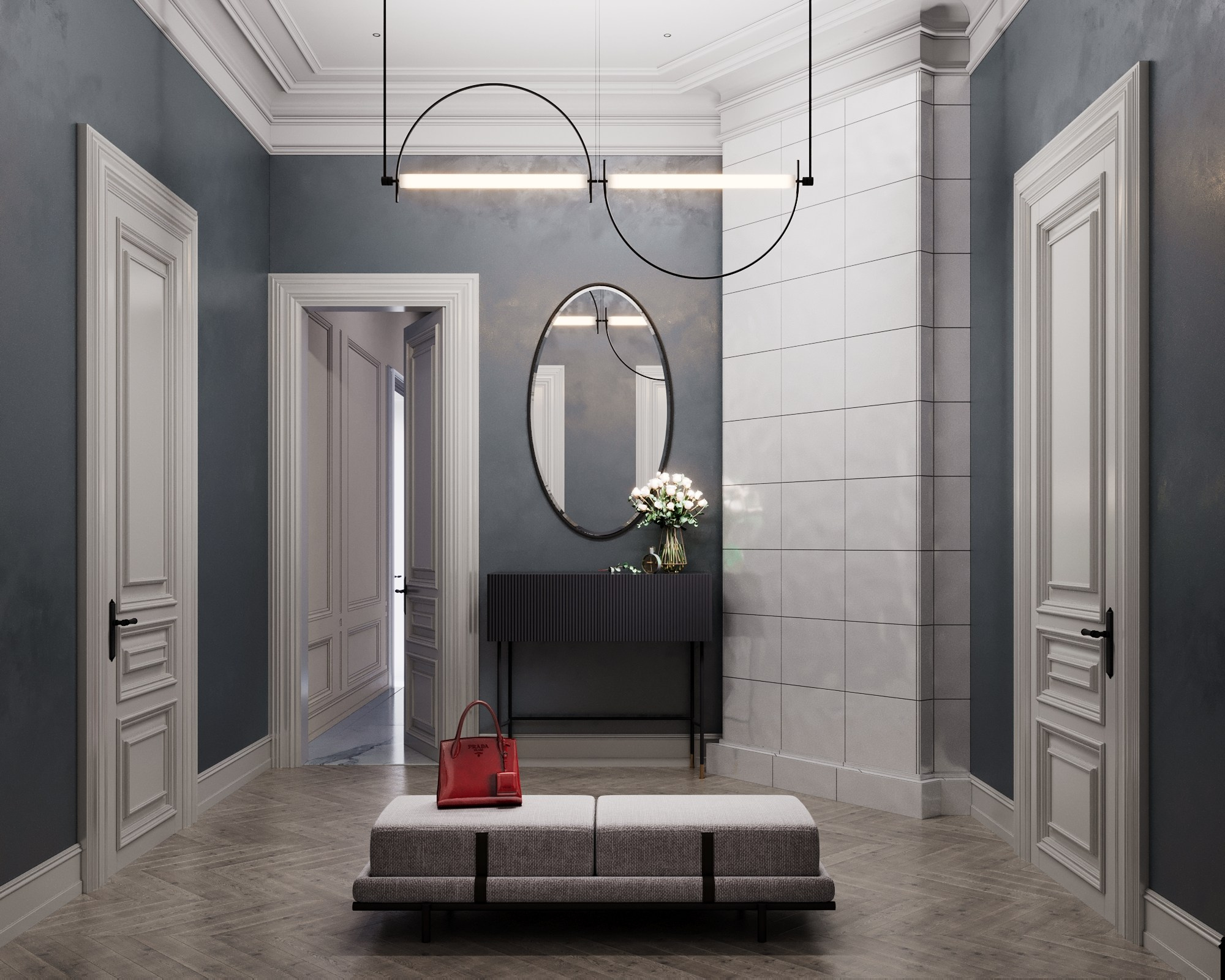 Визуализация в историческом фонде Москвы на Пречистенке. Клиент Parametric Box. Евгений Пырков — 3d визуализатор интерьеров и экстерьеров России