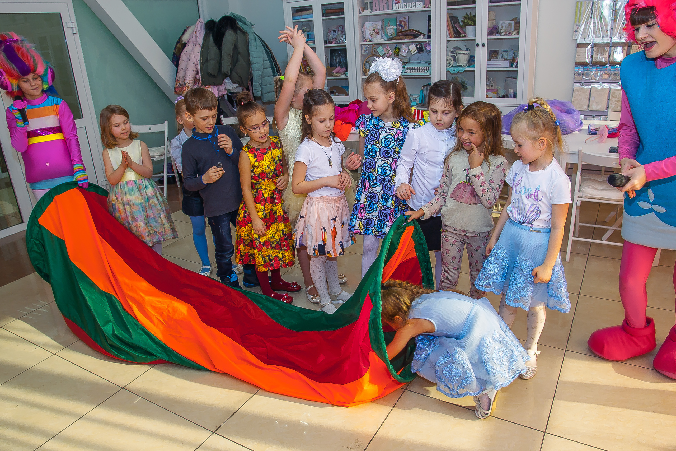 День рождения Даши в арт-кафе «Артмосфера». Репортажная съемка в Москве и области. Анималистика