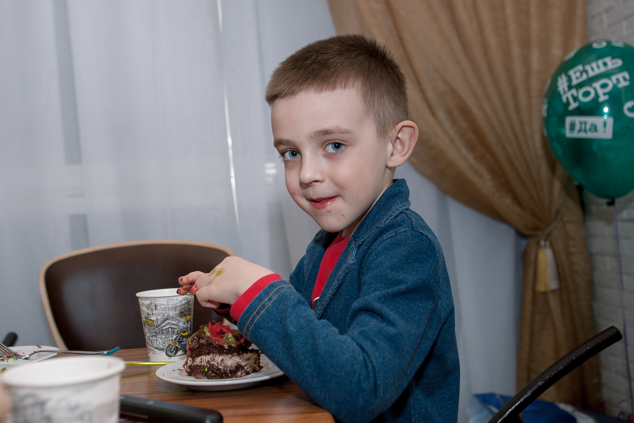 День рождения Максима (6 лет). Репортажная съемка в Москве и области. Анималистика