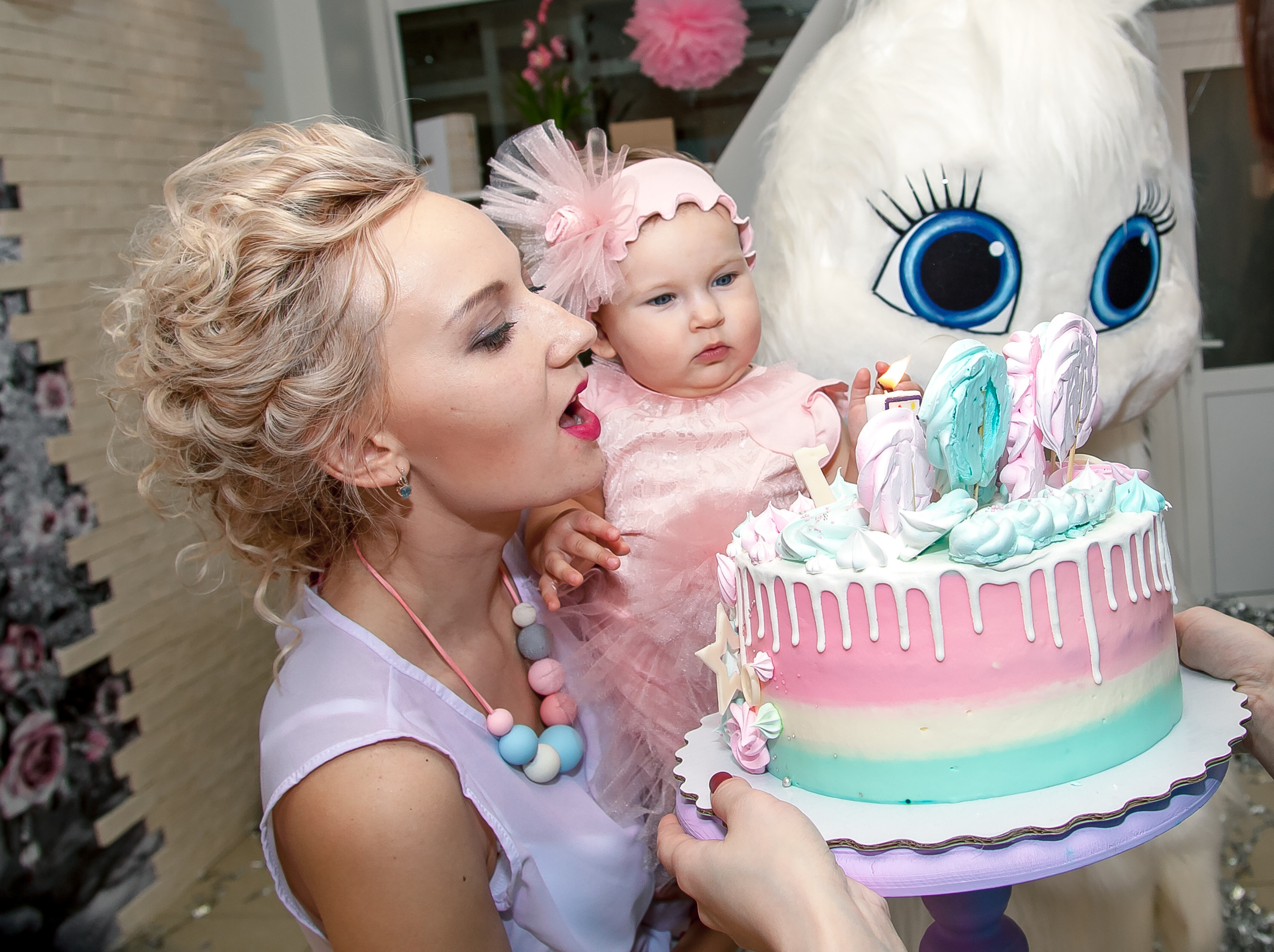 День рождения Маши (1 годик). Репортажная съемка в Москве и области. Анималистика