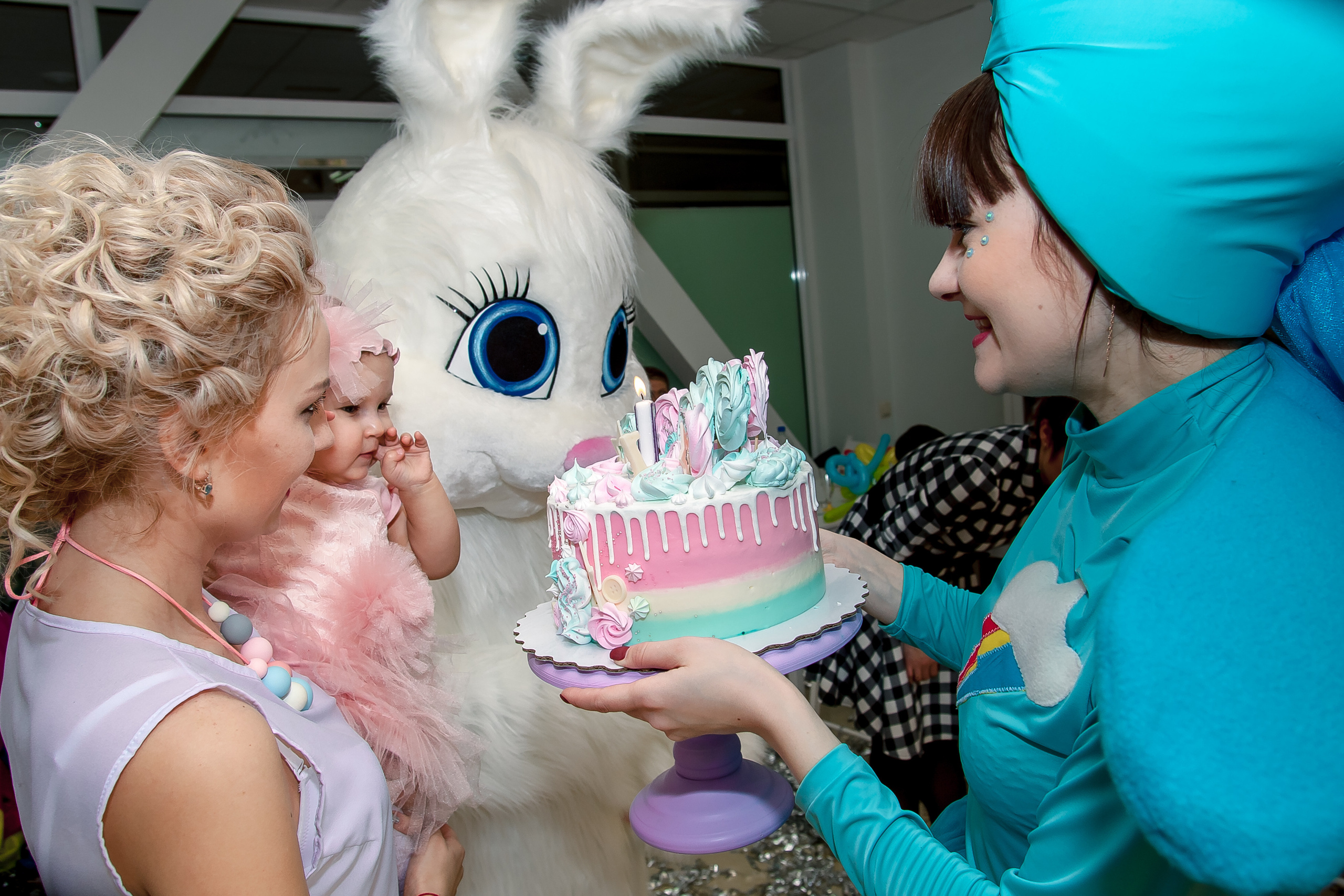 День рождения Маши (1 годик). Репортажная съемка в Москве и области. Анималистика