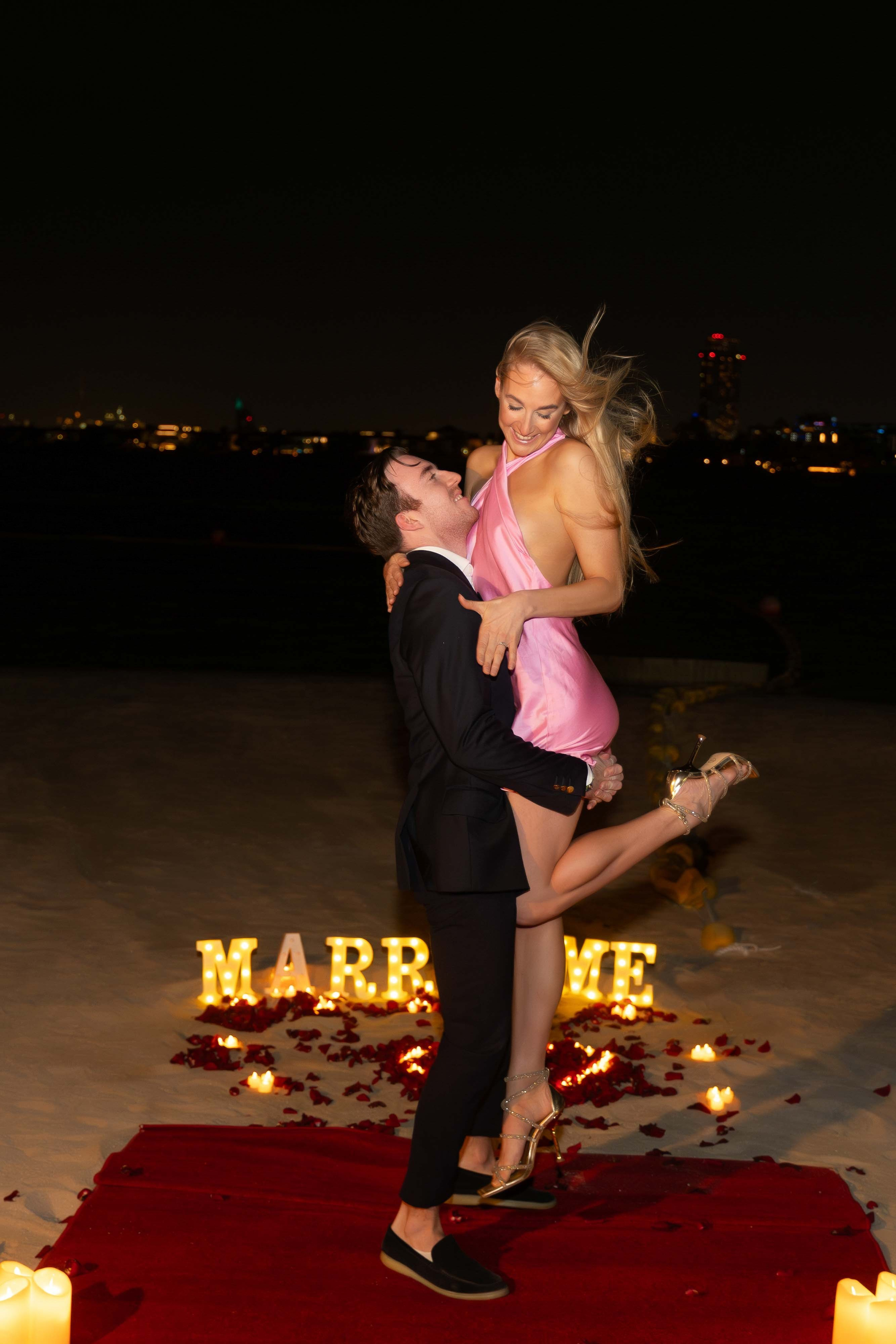 Шикарное предложение руки и сердца. Фотограф и видеограф в Москве и Абу Даби Мария Кулагина