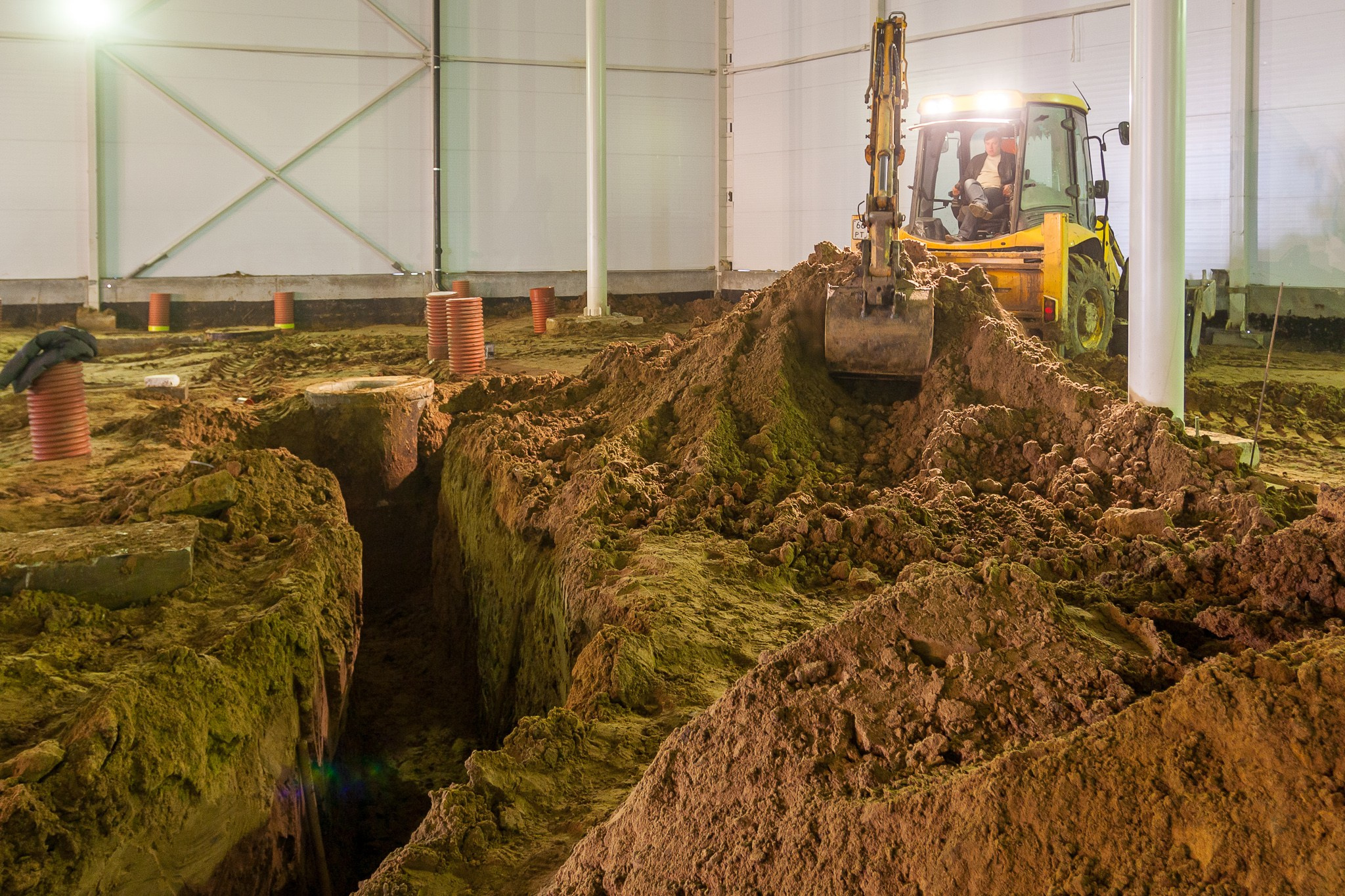 Индустриальная фотосъёмка, примеры фотосъёмки строительства торгового центра в Рязани