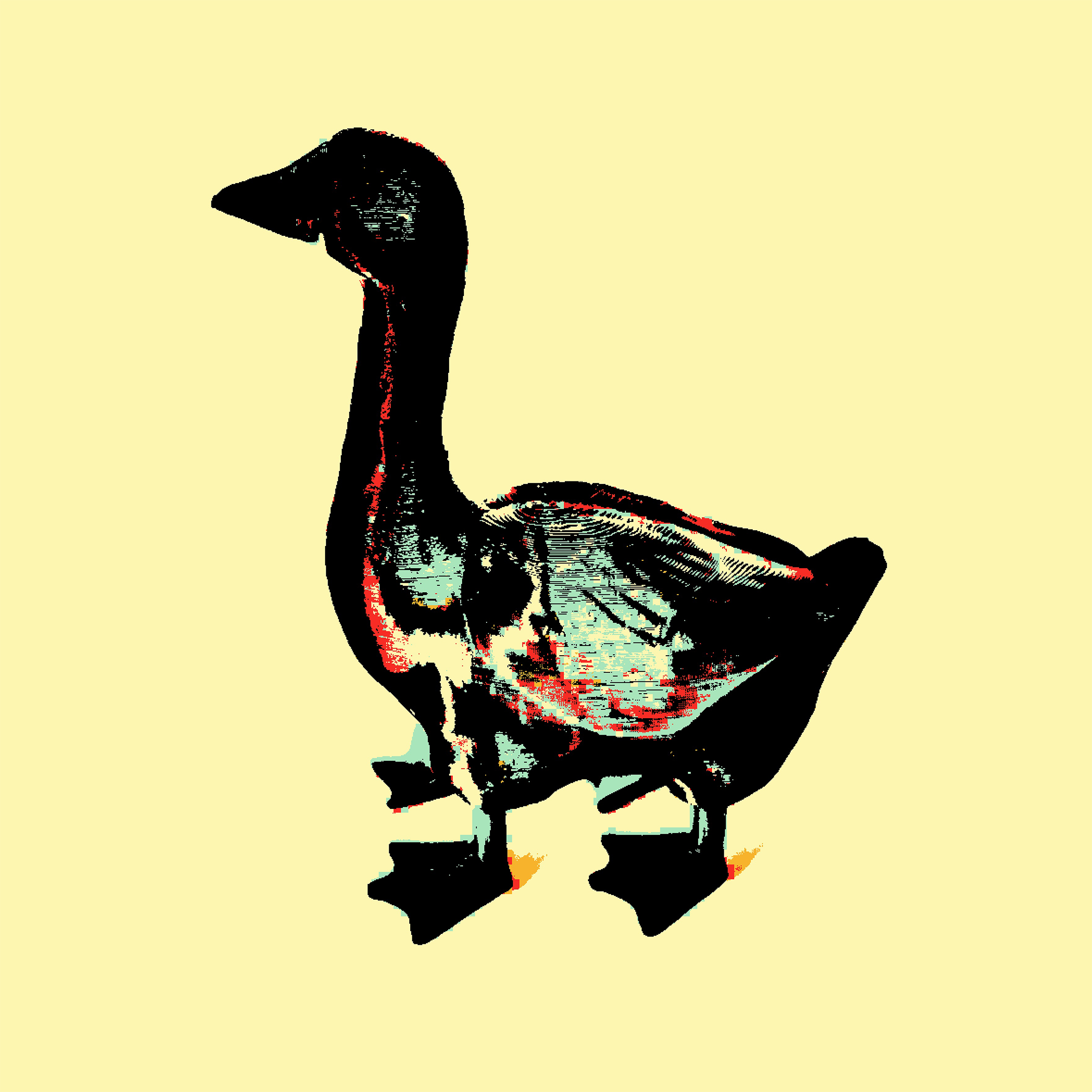 Ганс чёрный. Визуальный арт пиксельный художник Василь Пиксель