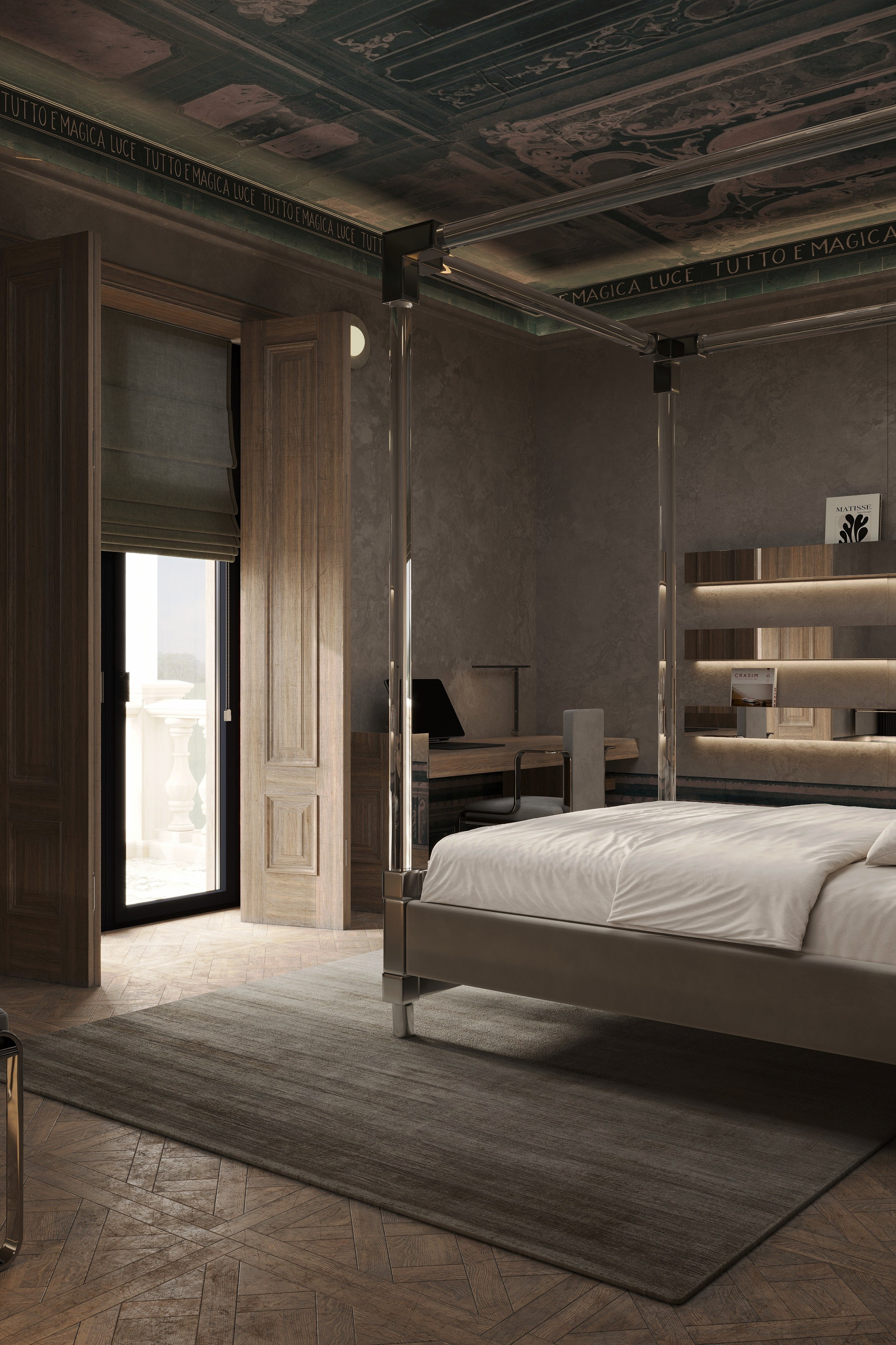 3д визуализация спальни в коттедже г. Никосия. Ксения. 3D‑визуализатор