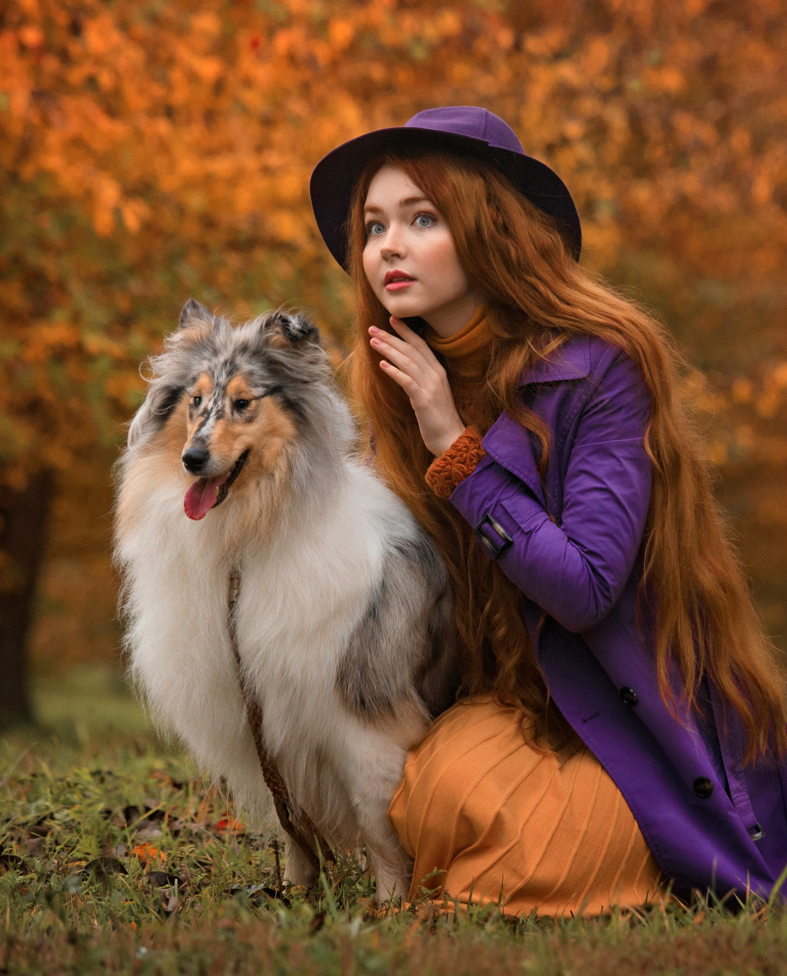 Осенние съемки на природе. Фотосессии в Москве. Анастасия Жукова