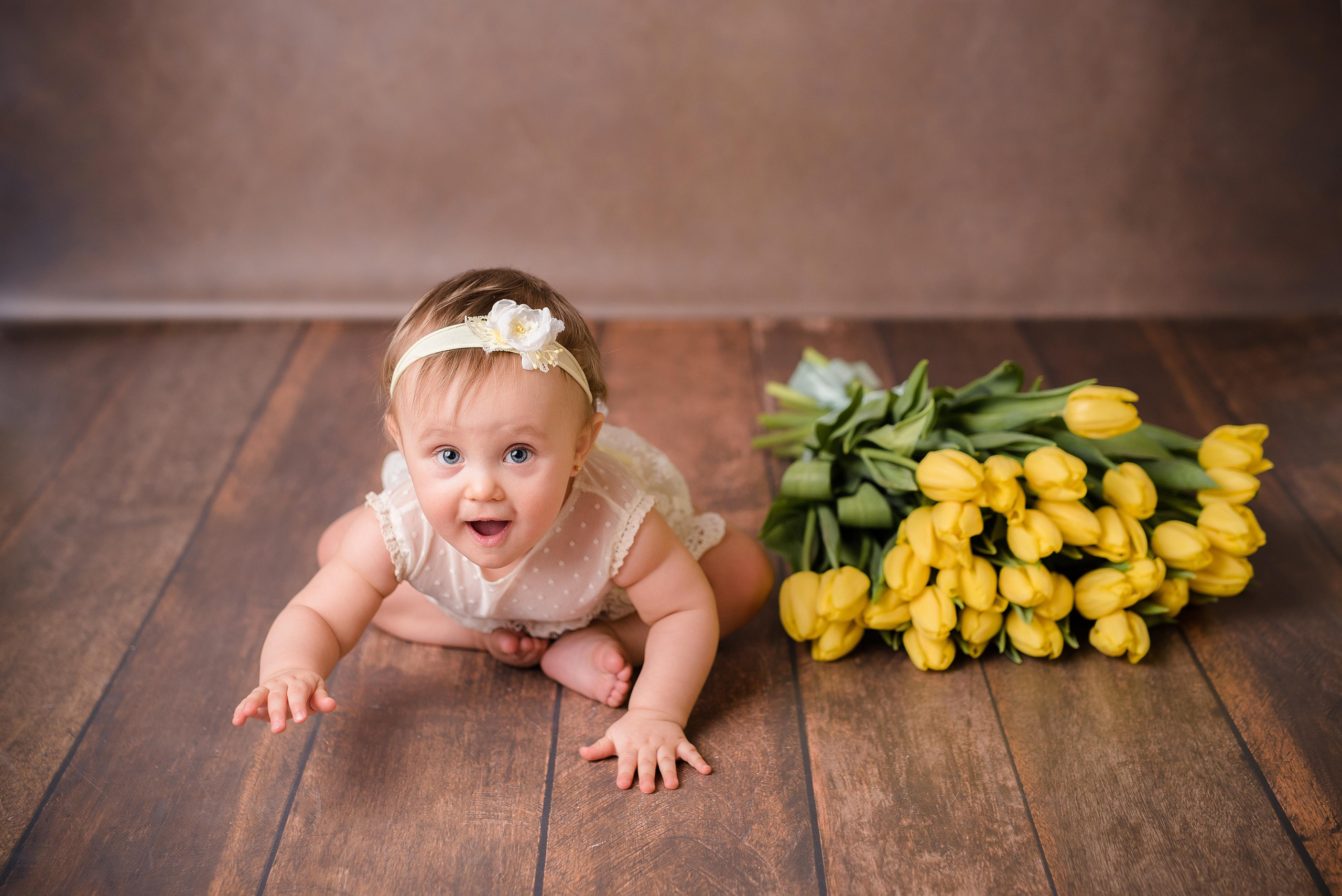 Настя 10 месяцев. Фотограф новорожденных и детский фотограф в Екатеринбурге Ксени