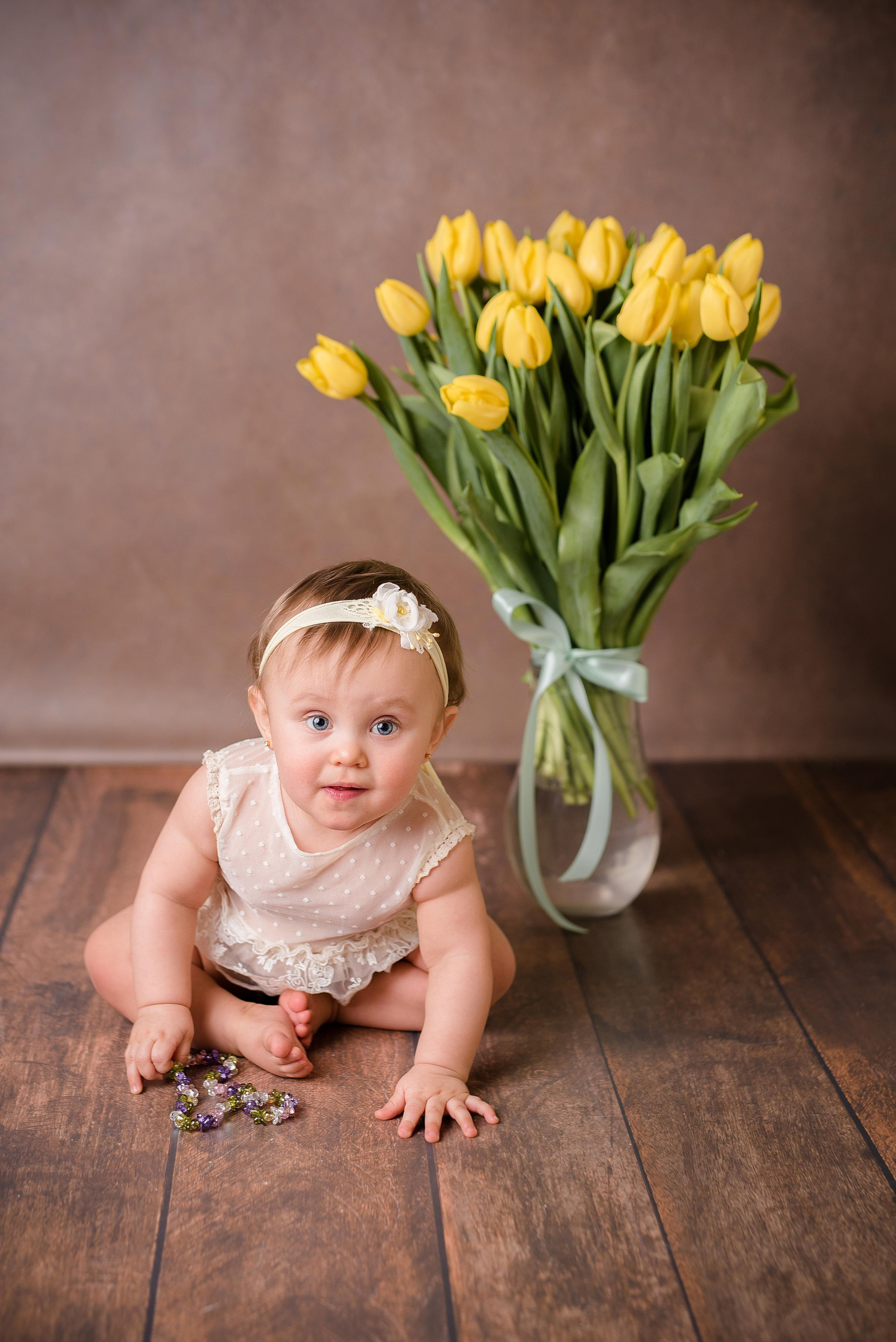 Настя 10 месяцев. Фотограф новорожденных и детский фотограф в Екатеринбурге Ксени