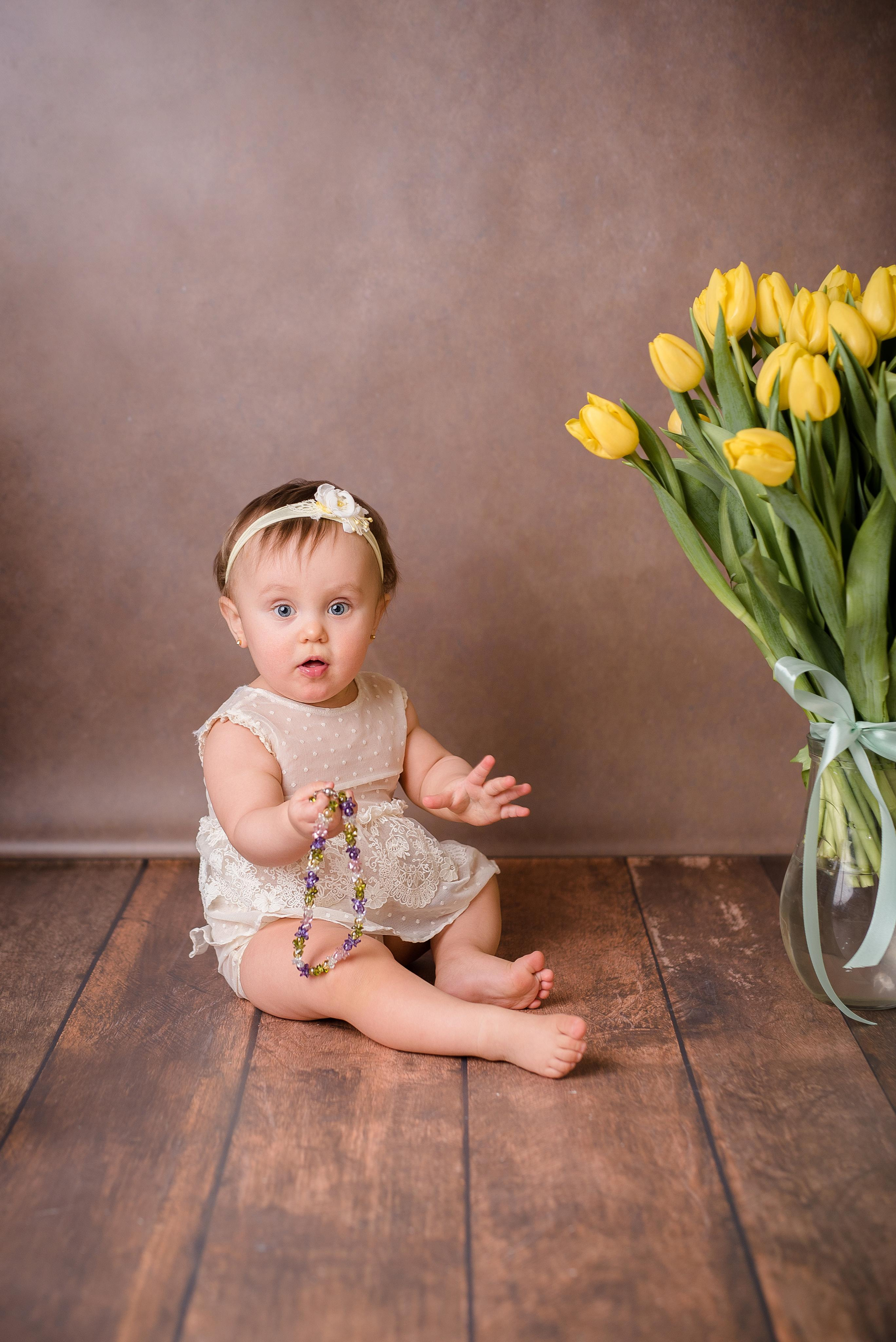 Настя 10 месяцев. Фотограф новорожденных и детский фотограф в Екатеринбурге Ксени