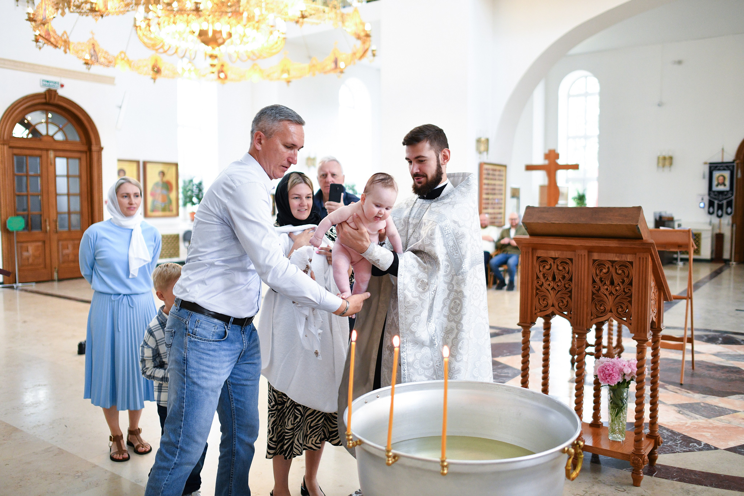 Крещение Александры. Свадебный и портретный фотограф в Москве Галина Борисова