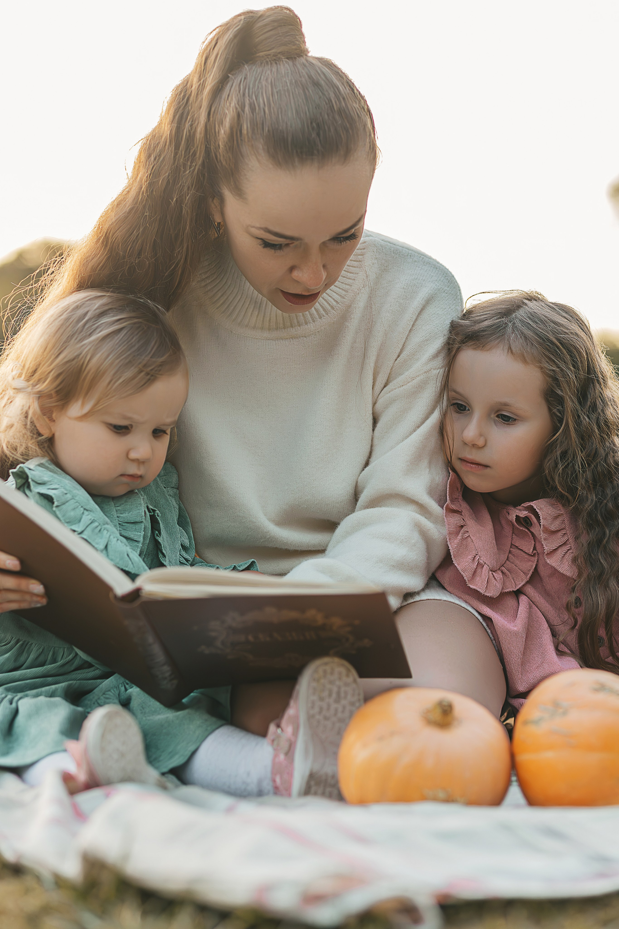 Осеняя Фотосессия мамы с дочками. Семейный и женский фотограф в Москве Надежда Воробьева