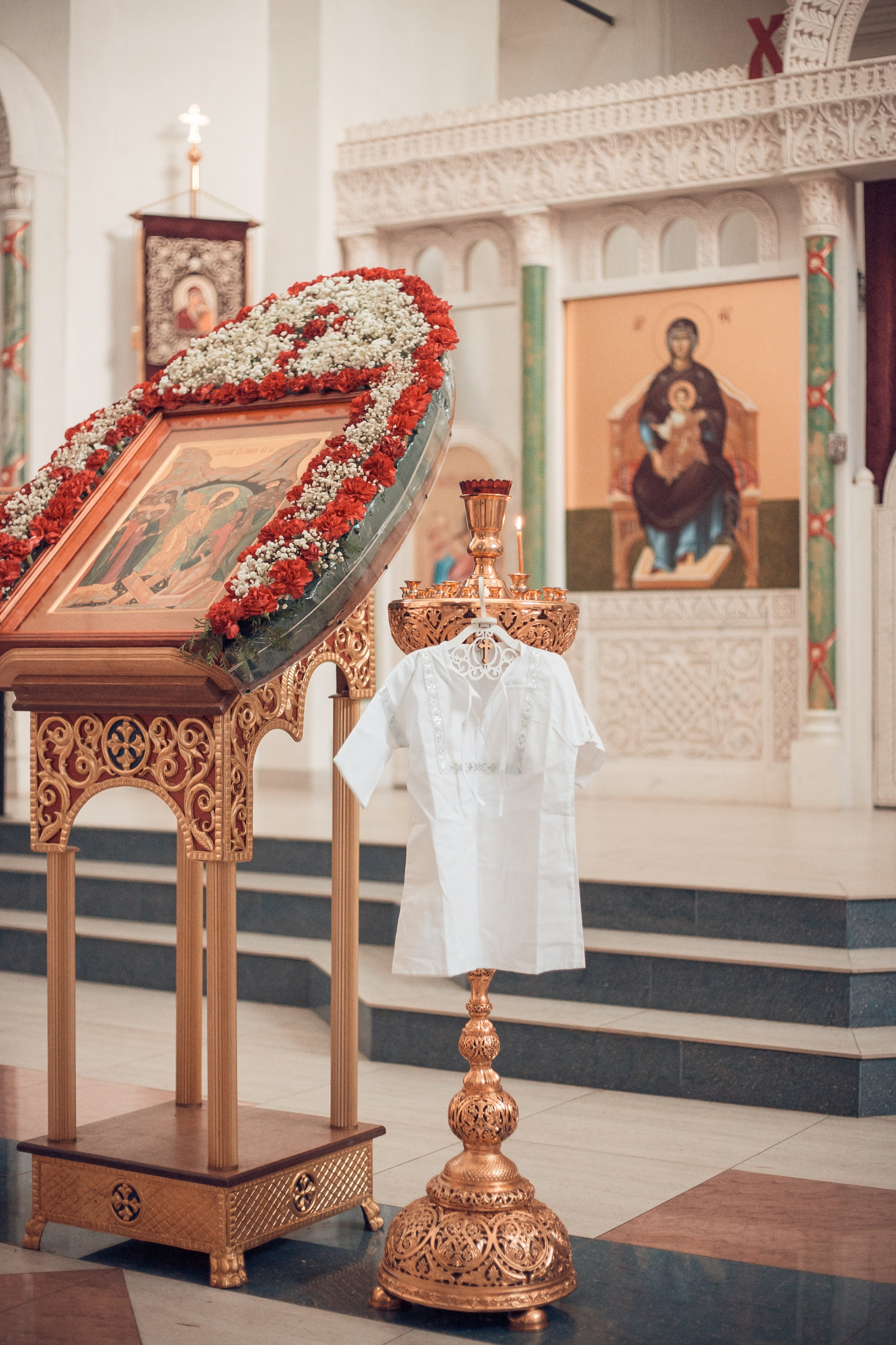Крещение Сергея, Софии и Ивана в Казанском Девичьем монастыре. Семейный и детский фотограф в Калуге Юлия Щедрина