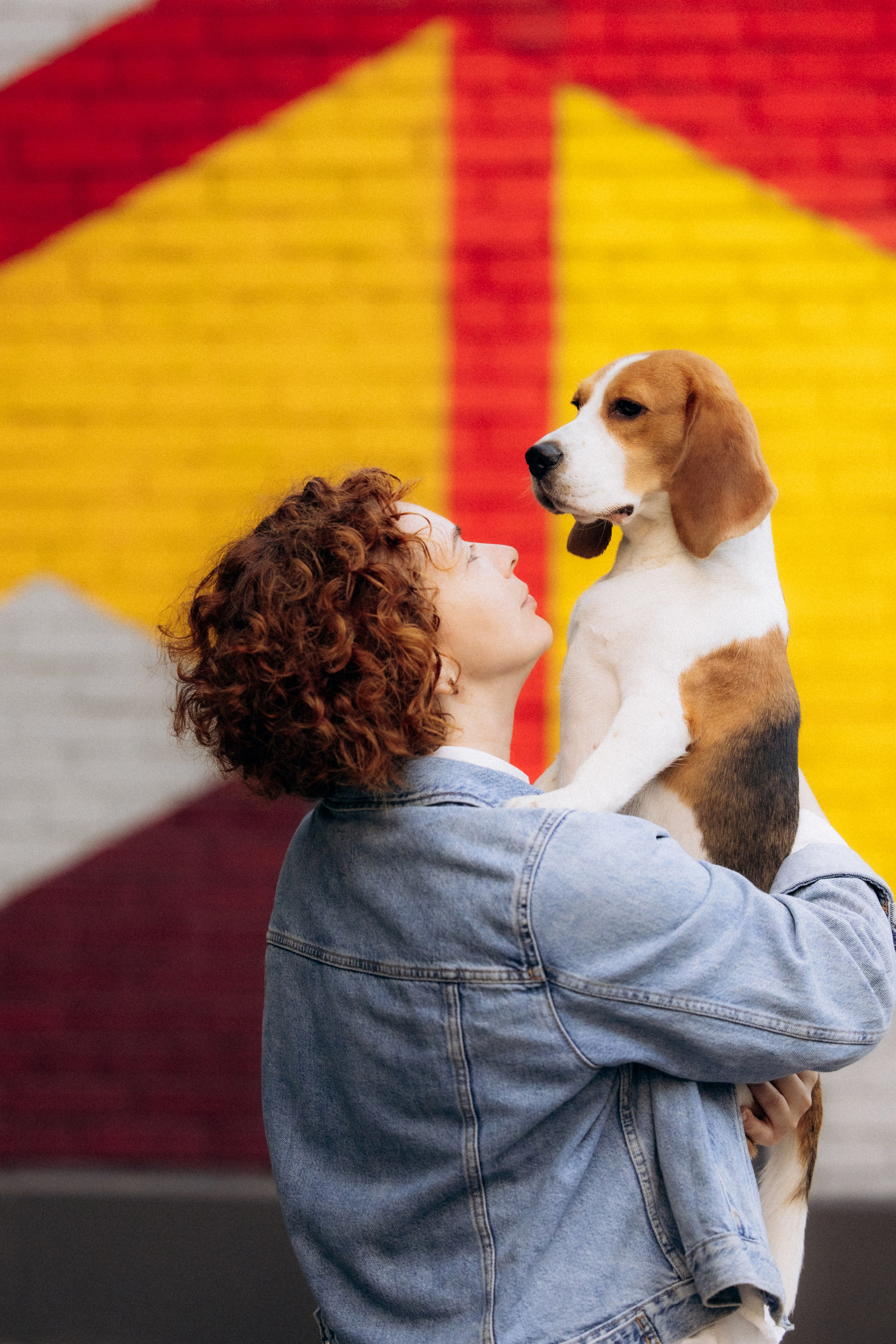 Анна и Рэна. Рассвет в Москве. Фотограф анималист в Казани Алина Сулейманова. Фотограф животных