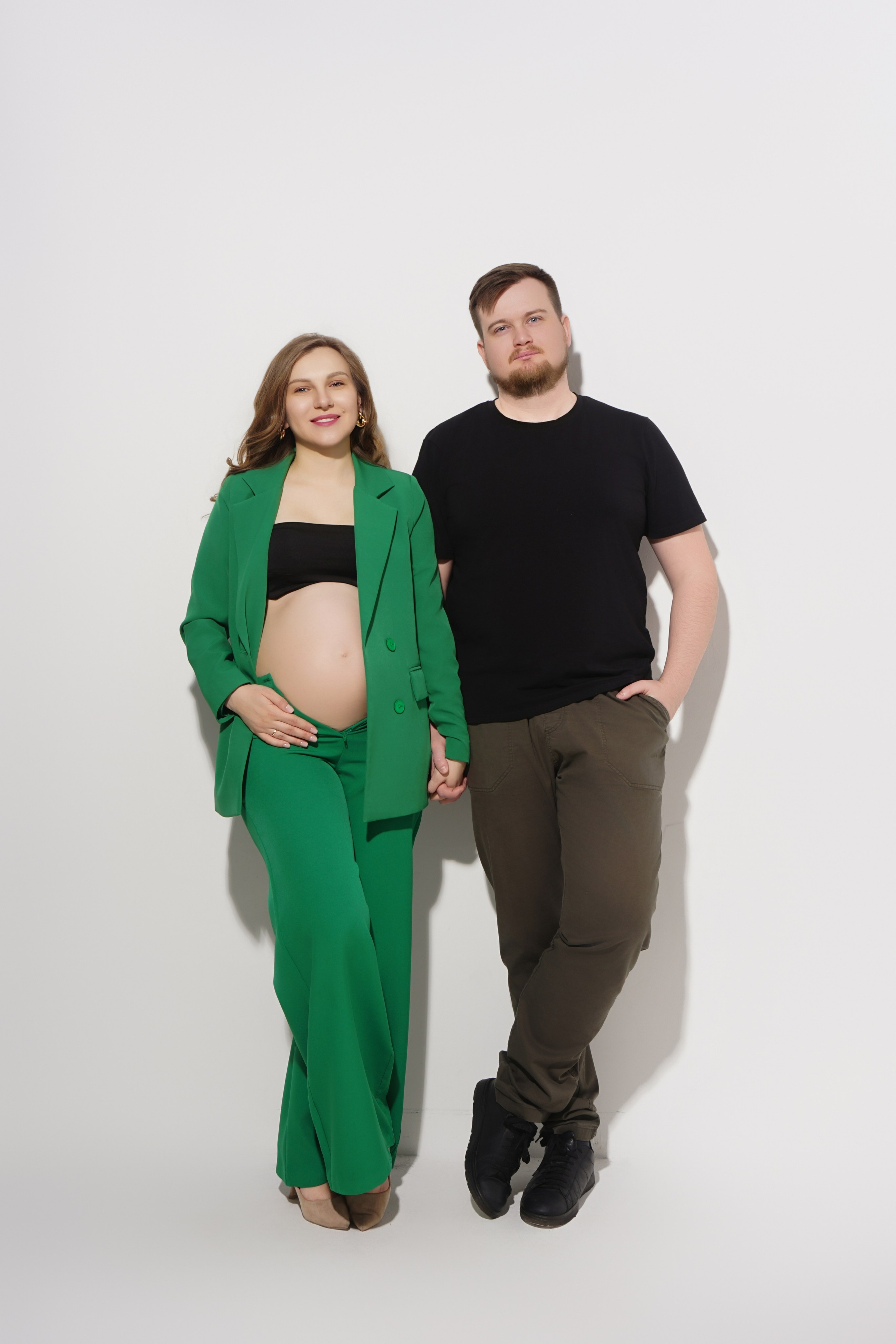 Съёмка беременности в моей фотостудии «НЕБО». Женский фотограф в Химках Алёна Ленёва