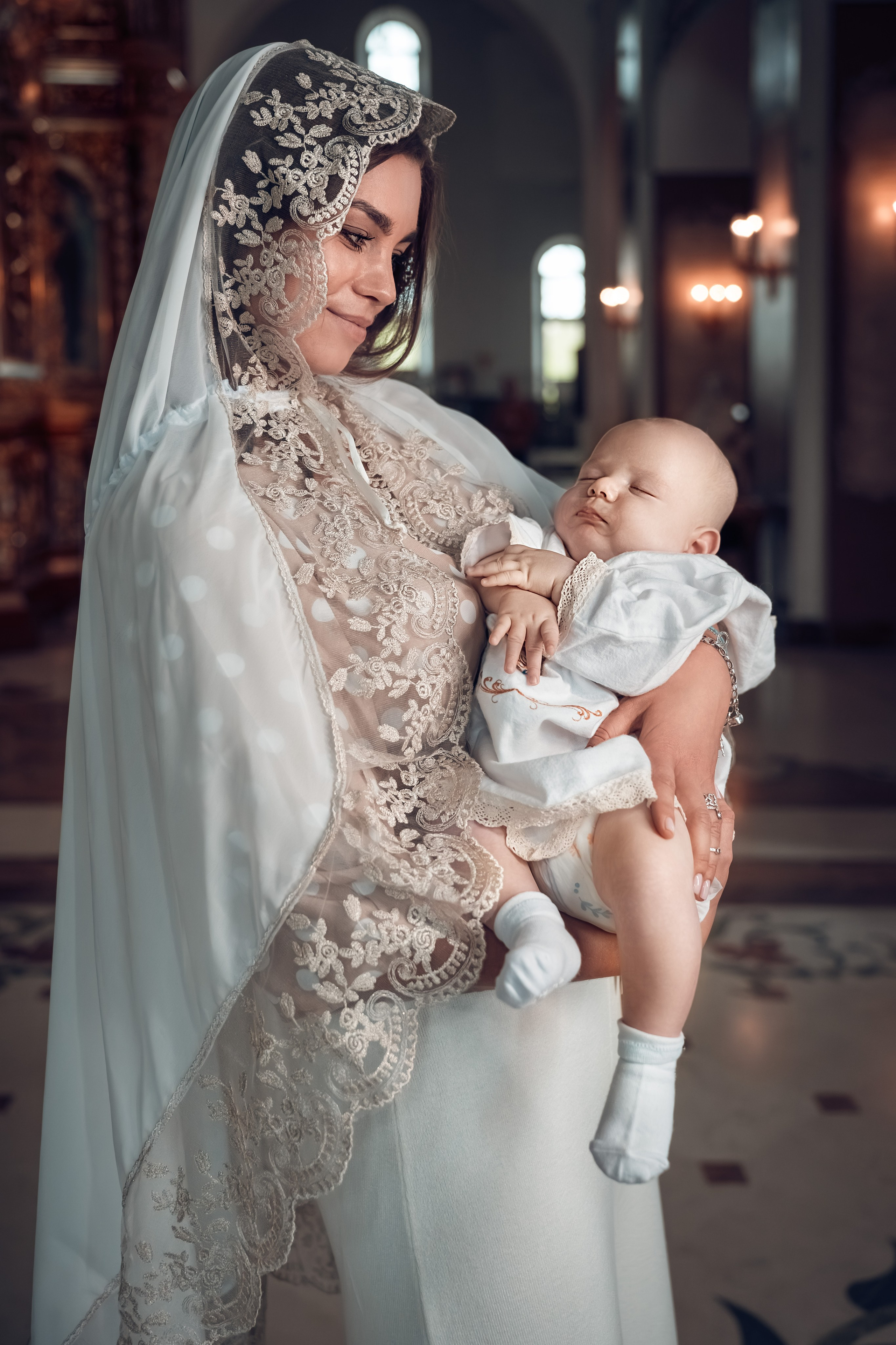 Крещение Александра и Варвары