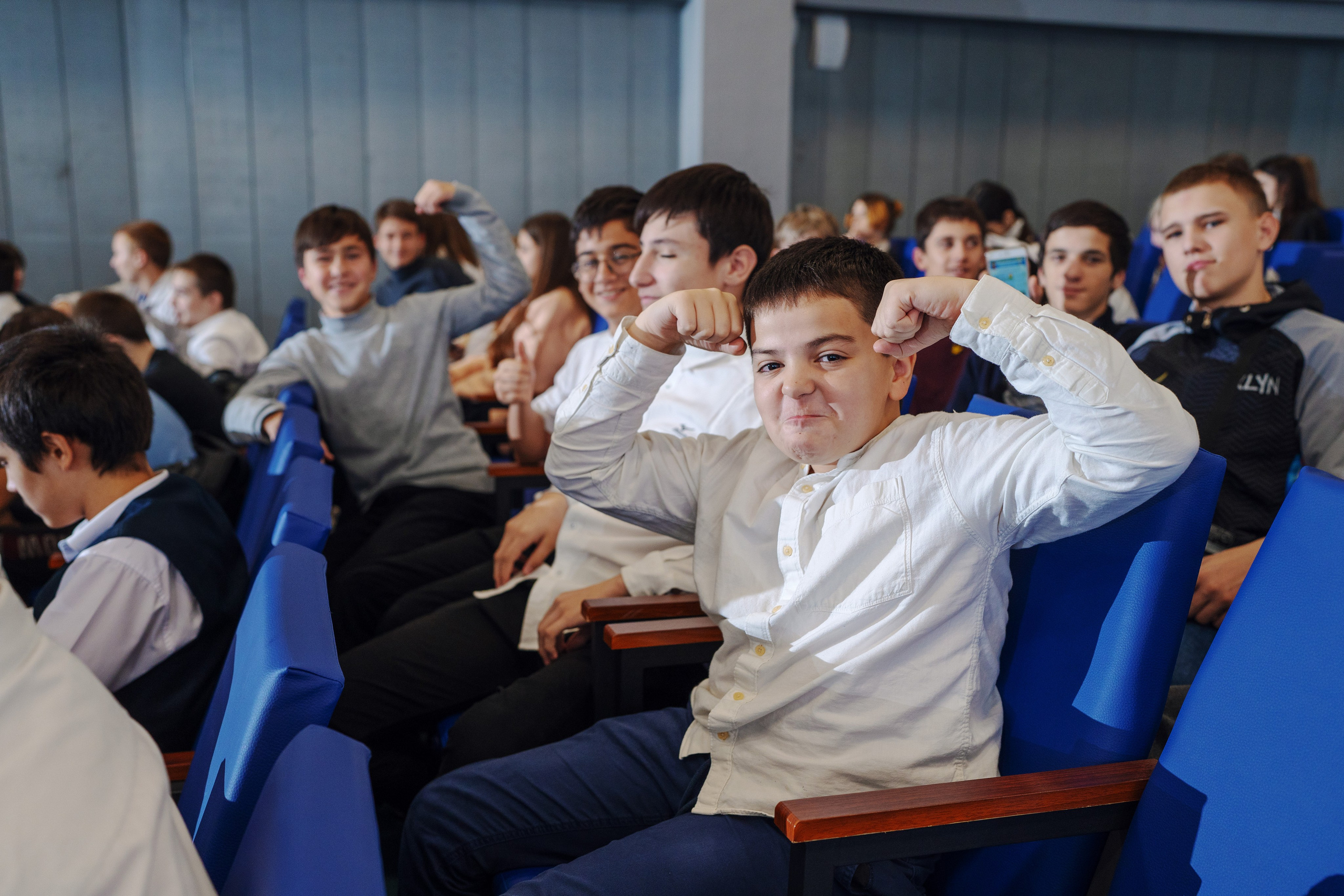 Лекция по киберспорту в школе № 2, п. Энем