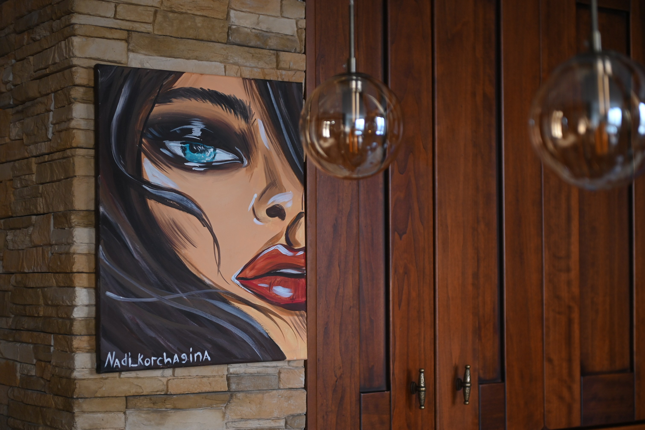 Девушка. Художник интерьерных картин на заказ в Москве Nadi_Korchagina