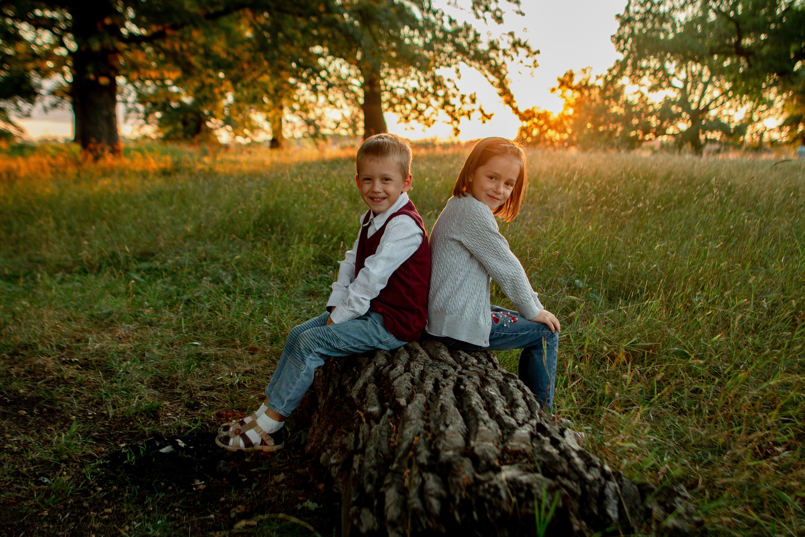 Коленки в Дубках. Семейный фотограф в Рязани Харламова Влада