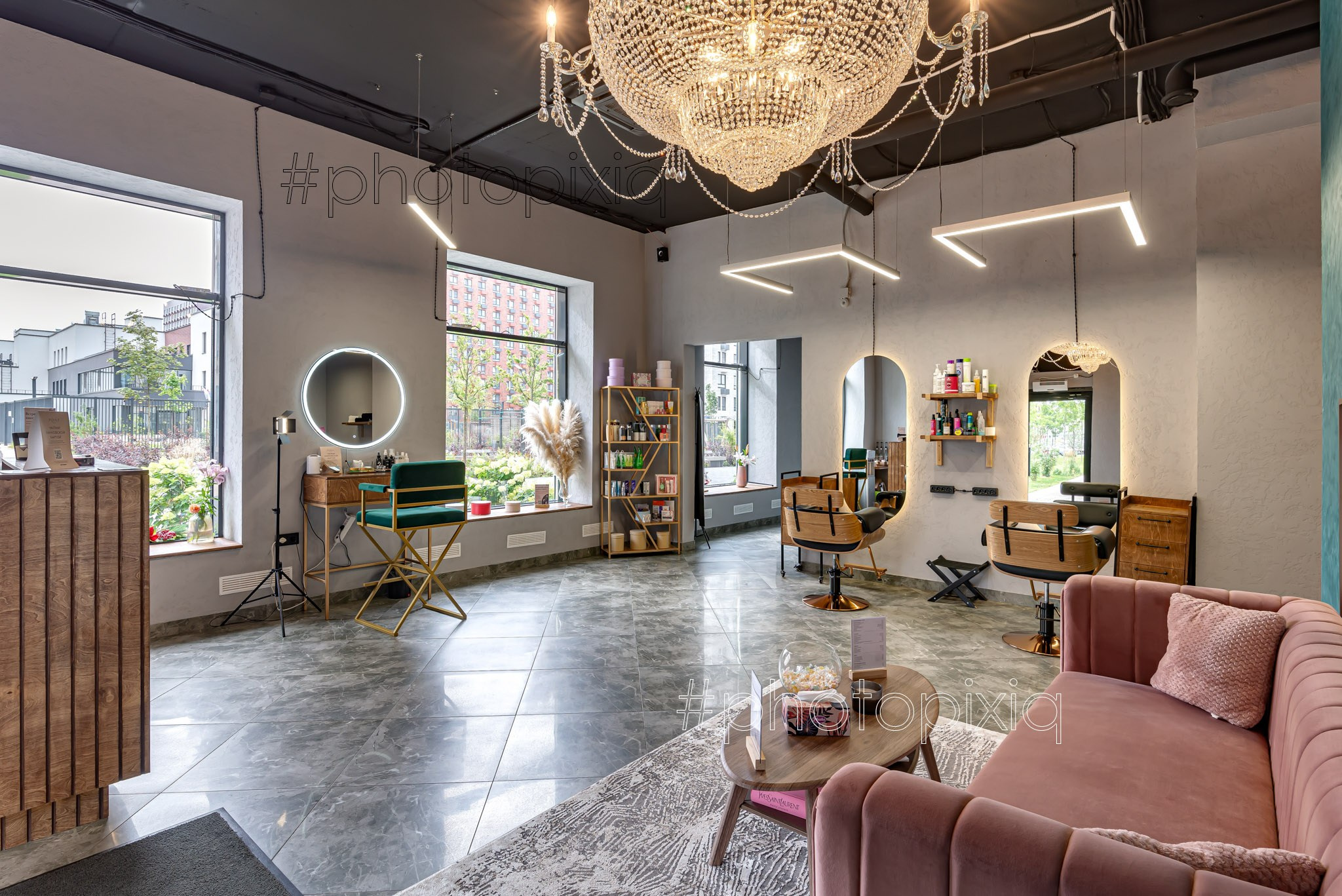 Интерьерная съёмка салона красотыPoint Beauty. Интерьерная съёмка и виртуальные туры — Интерьерный фотограф Кузнецов Сергей (photopixiq)