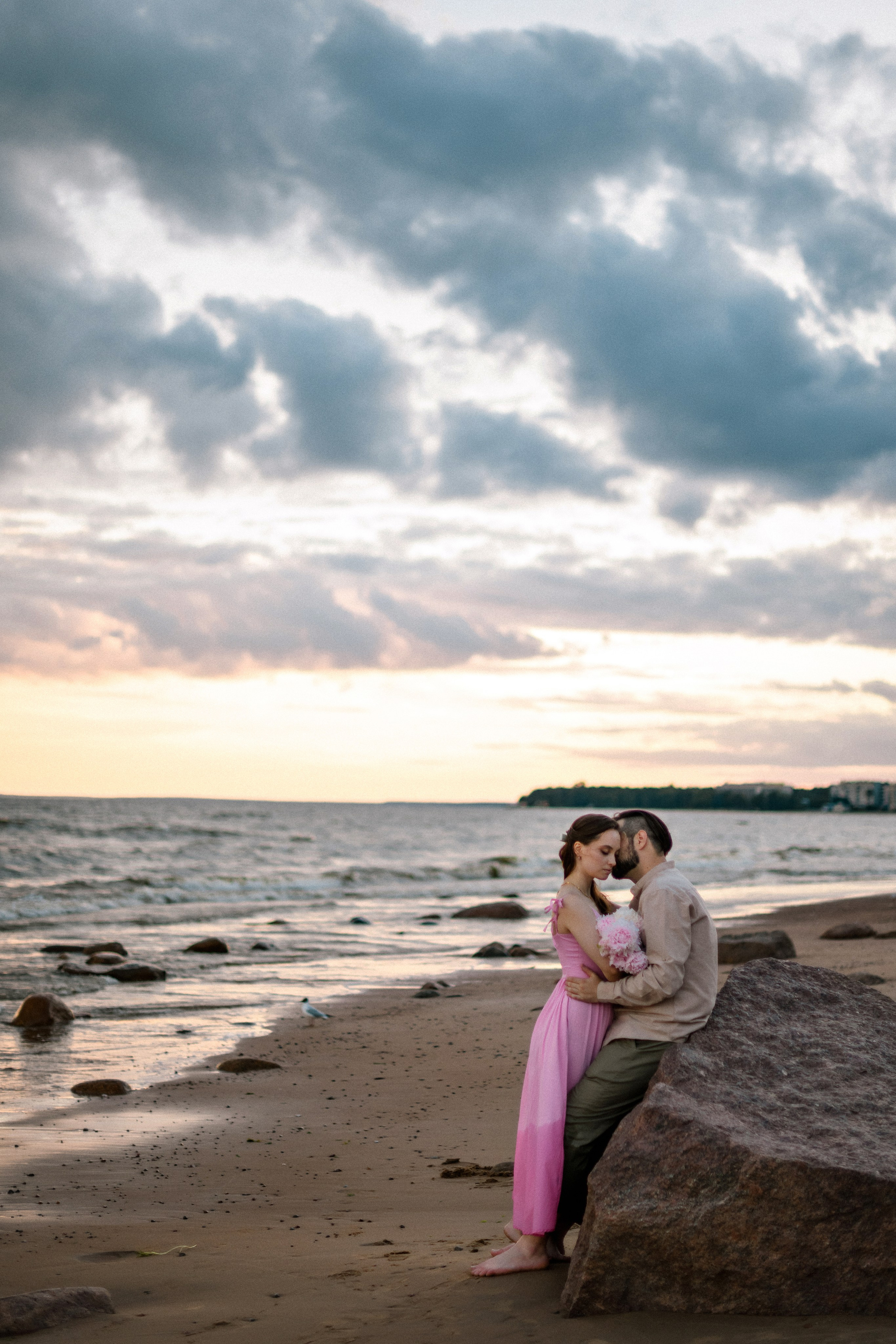Настя и Вова Финский залив. Свадебный фотограф в Санкт-Петербурге София Шубик