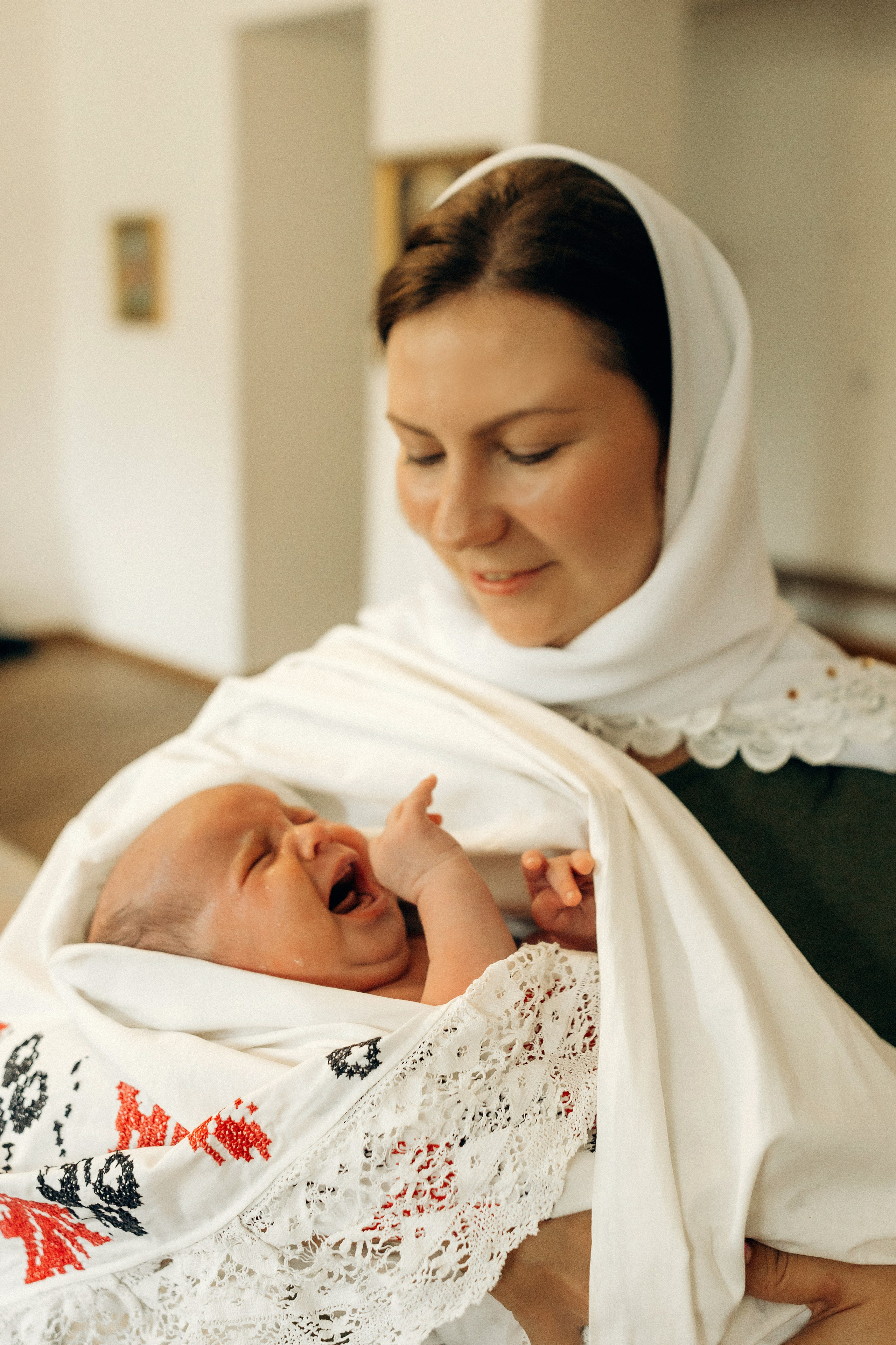 Крещение Ксении. Семейный фотограф и детский фотограф в Волгограде Алеся Бутакова — дет