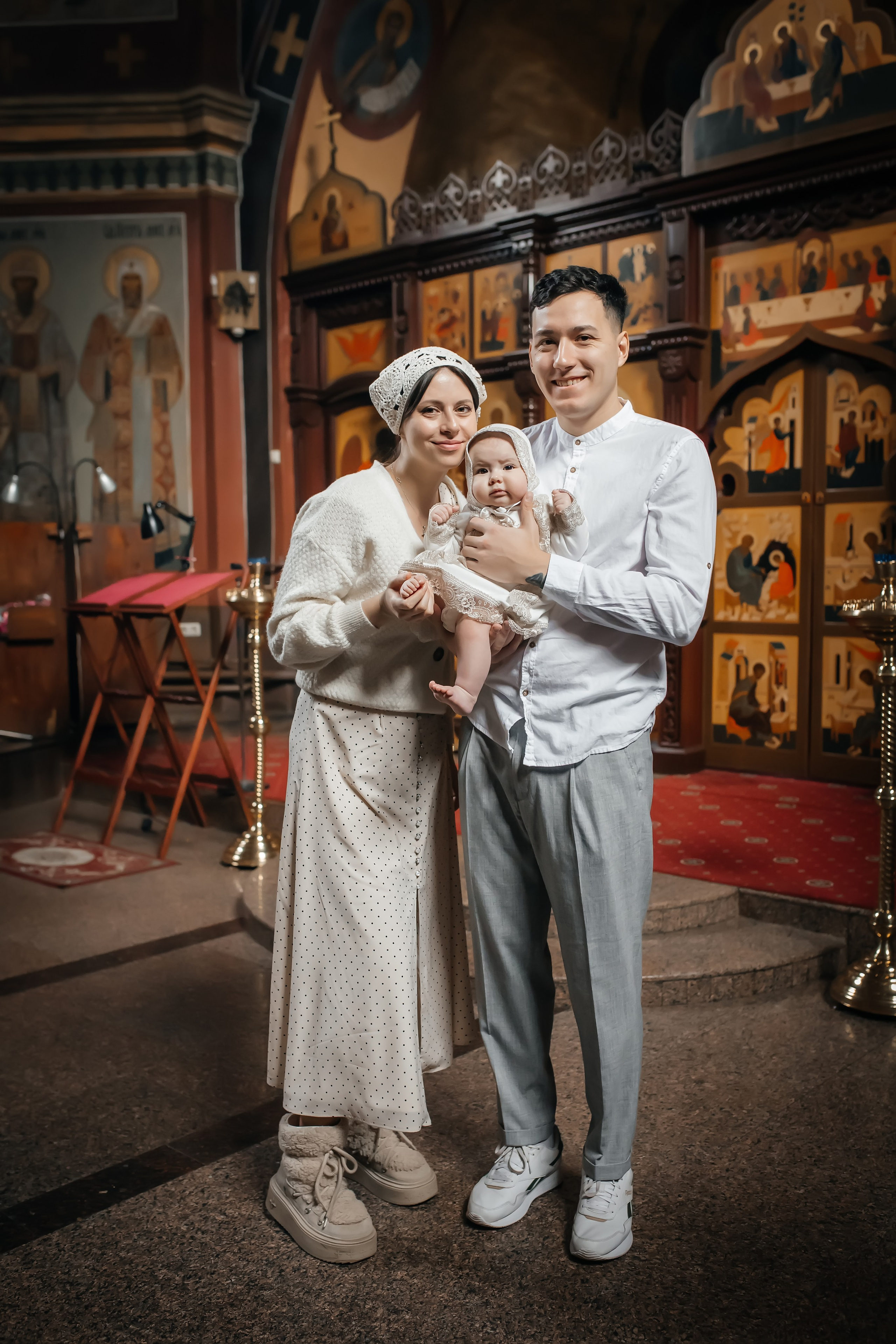 Крещение Алисы в Успенском Храме Красногорск. Фотограф на крещение и венчание Москва  Надежда Баланина