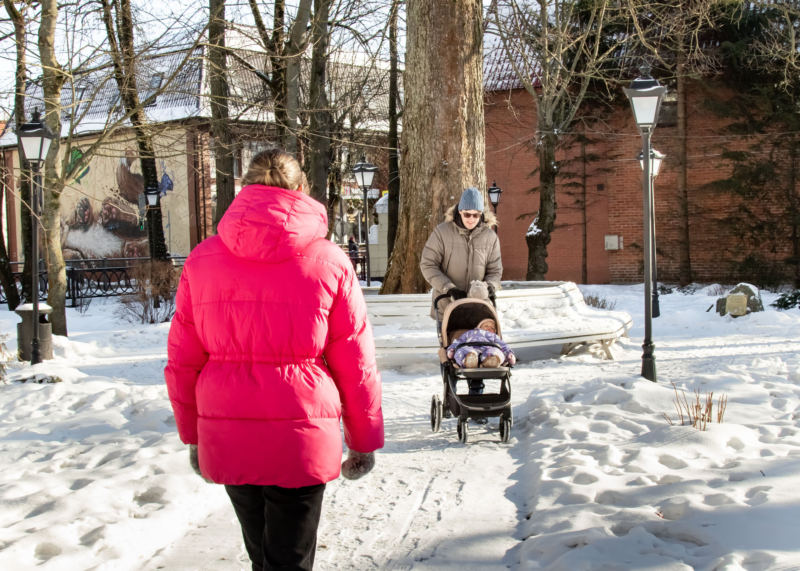 Такой снежный Зеленоградск. Fotografin in Zelenogradsk Liana Sopina