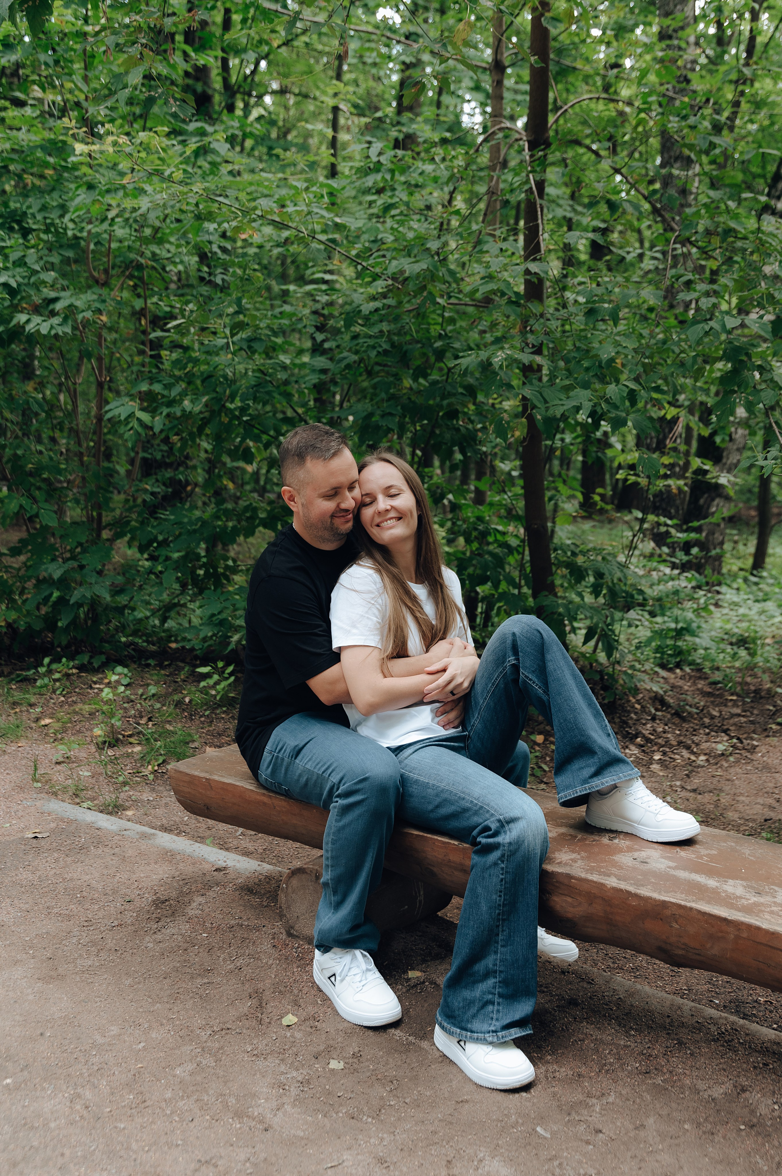 Трое в парке и меховой шар. Детский и семейный фотограф Катерина Мишина