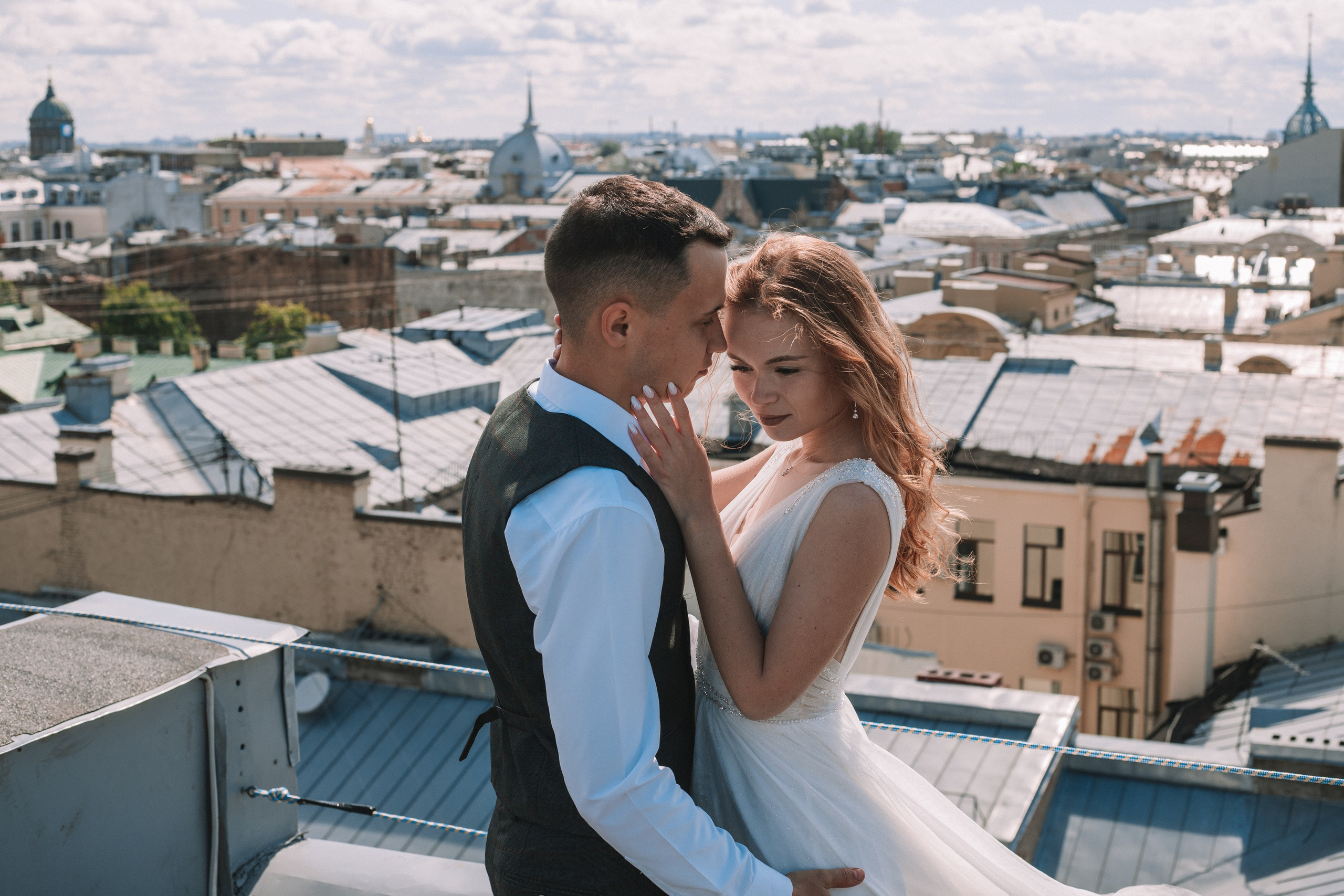 Свадебная фотосессия на крыше — фотограф СПб. Фотограф Олеся Беляева | Санкт-Петербург и Ленобласть